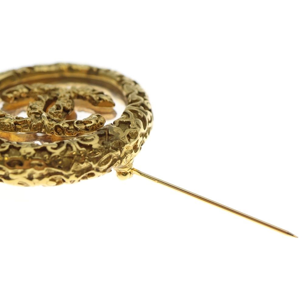 CHANEL (シャネル) ココマーク 溶岩 GP 93A ブローチ ゴールド - メルカリ