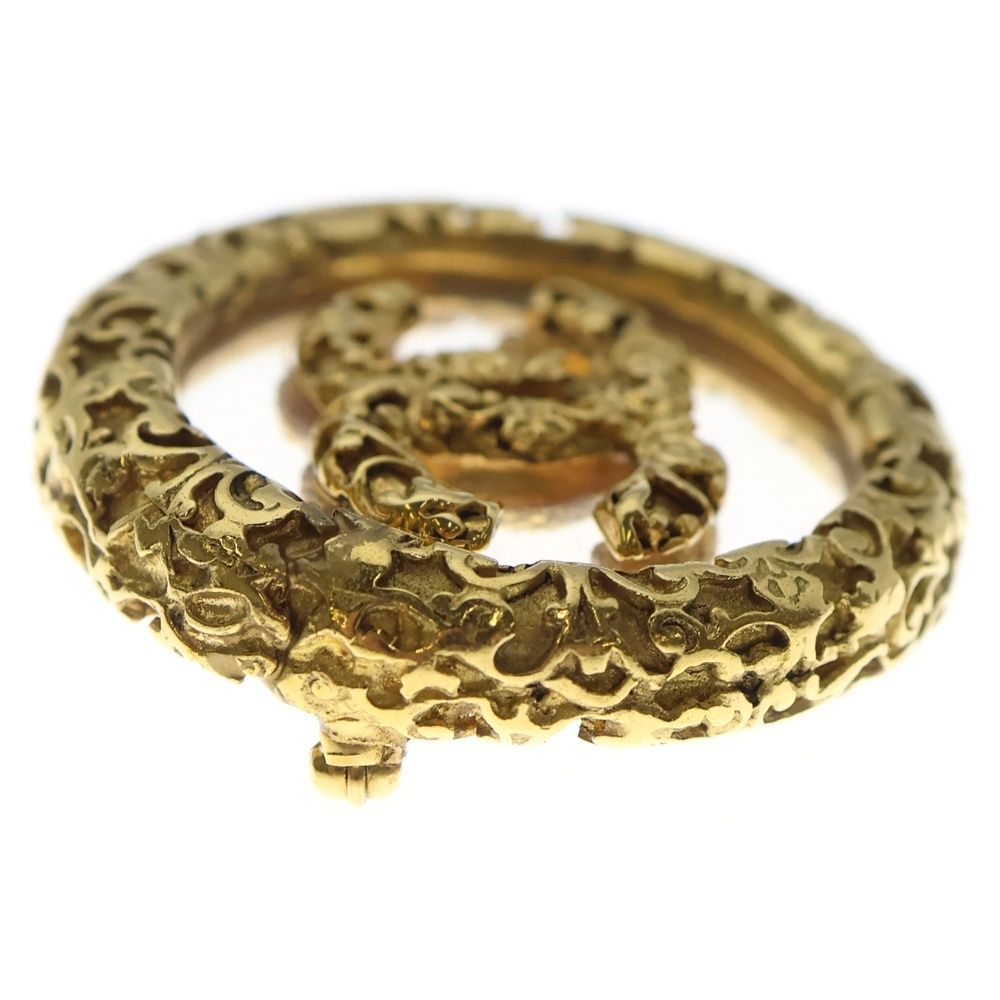 CHANEL (シャネル) ココマーク 溶岩 GP 93A ブローチ ゴールド - メルカリ