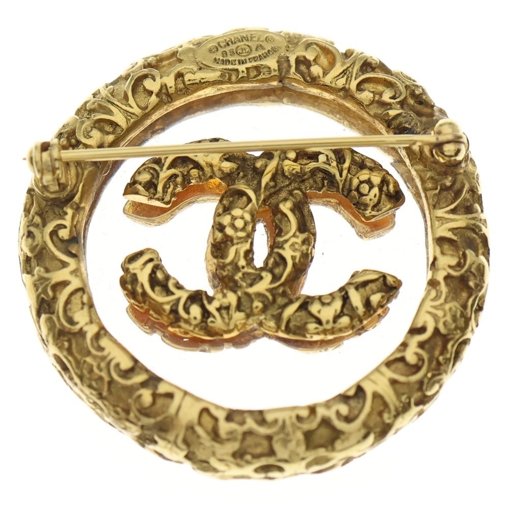 CHANEL (シャネル) ココマーク 溶岩 GP 93A ブローチ ゴールド - メルカリ