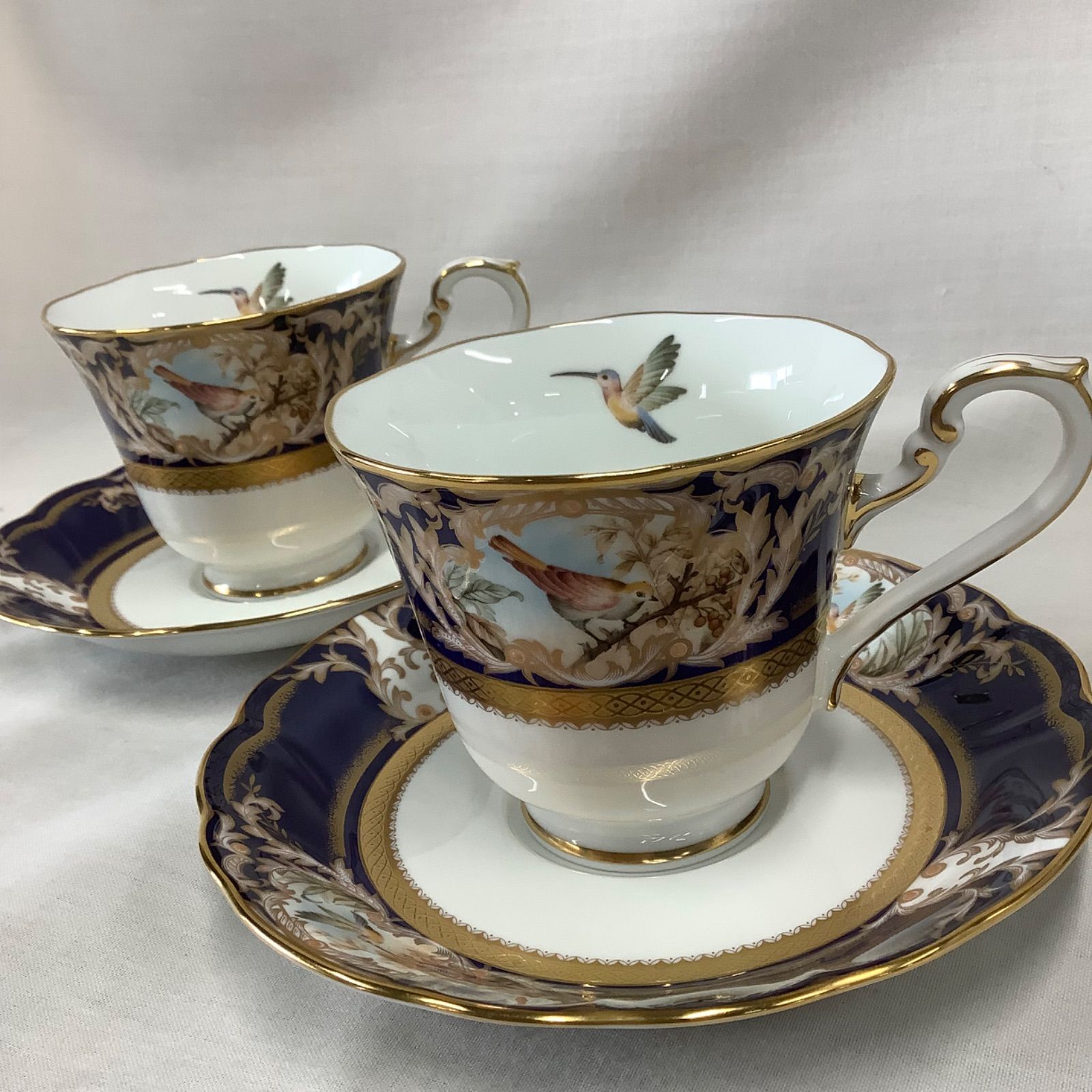 ノリタケ ダイヤモンドコレクション フォックスボロ カップ-ソーサー 2客セット S 726