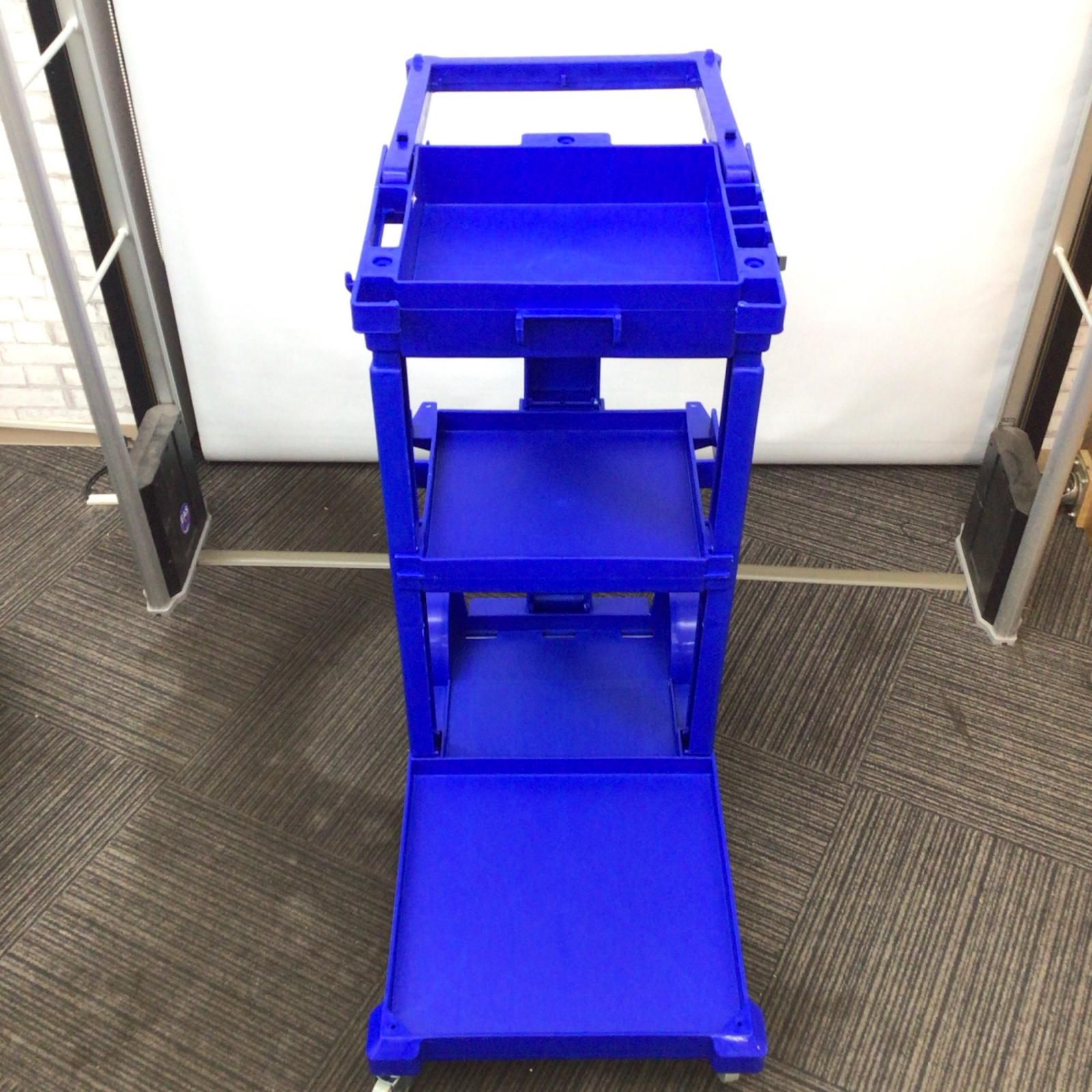  ΘΘ ビルメンカートL ♥品 S 箱痛み有 DS-571-810-3 ブルー 台車 DIY 工具