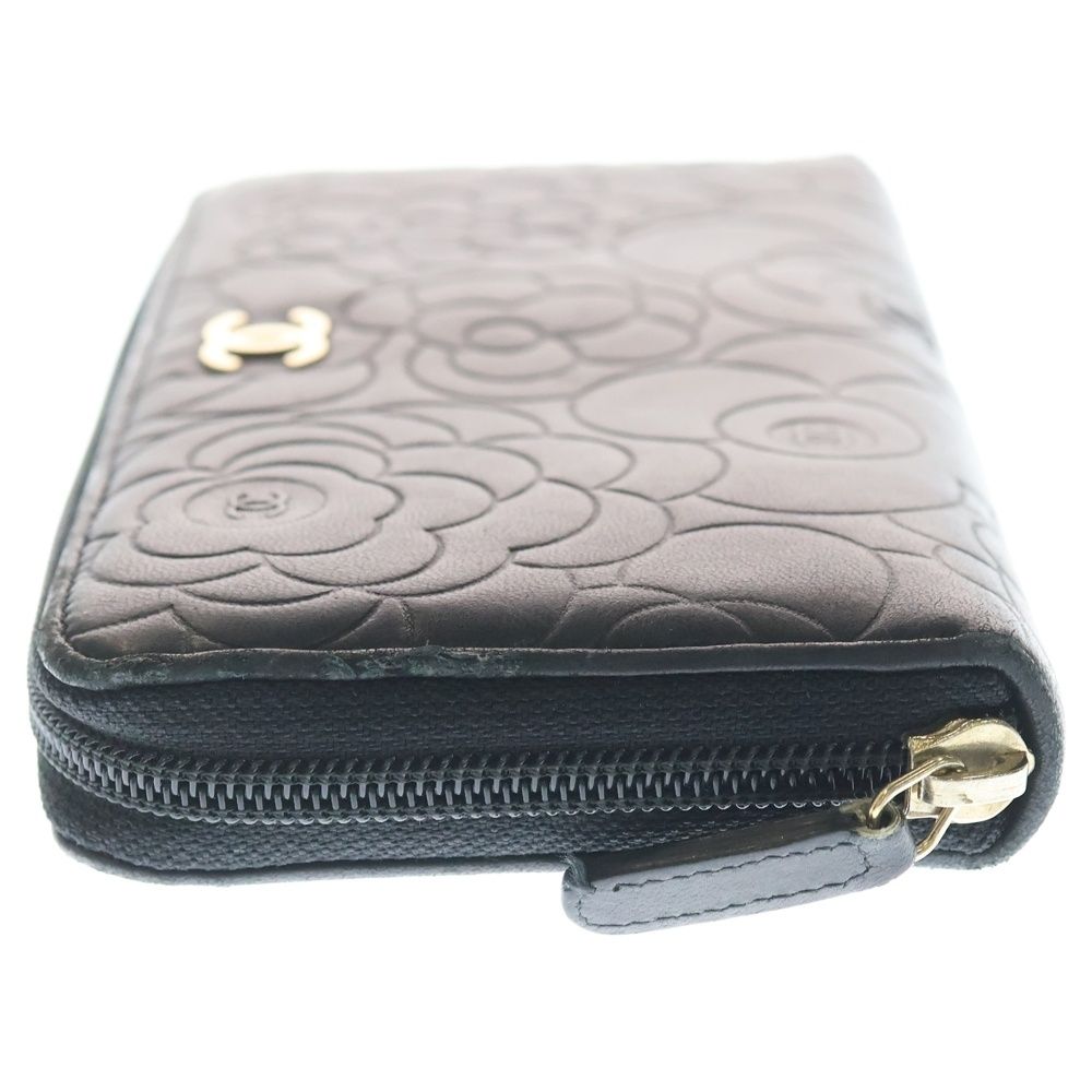 CHANEL (シャネル) ココマーク カメリア ラウンドファスナー