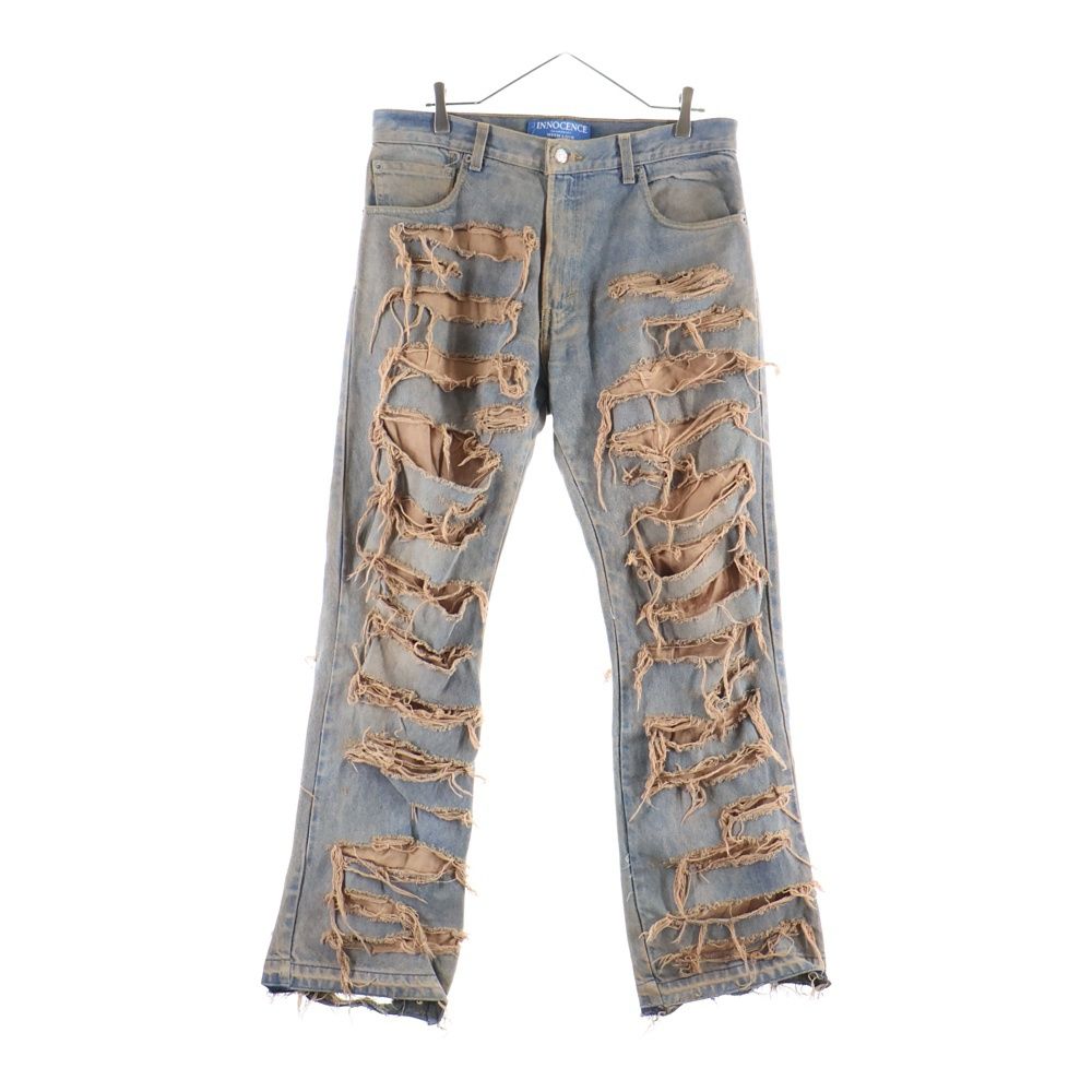 Innocence NYC (イノセンス) OVER DESTROY DENIM PANTS オーバー Innocence NYC (イノセンス) OVER DESTROY DENIM PANTS オーバー