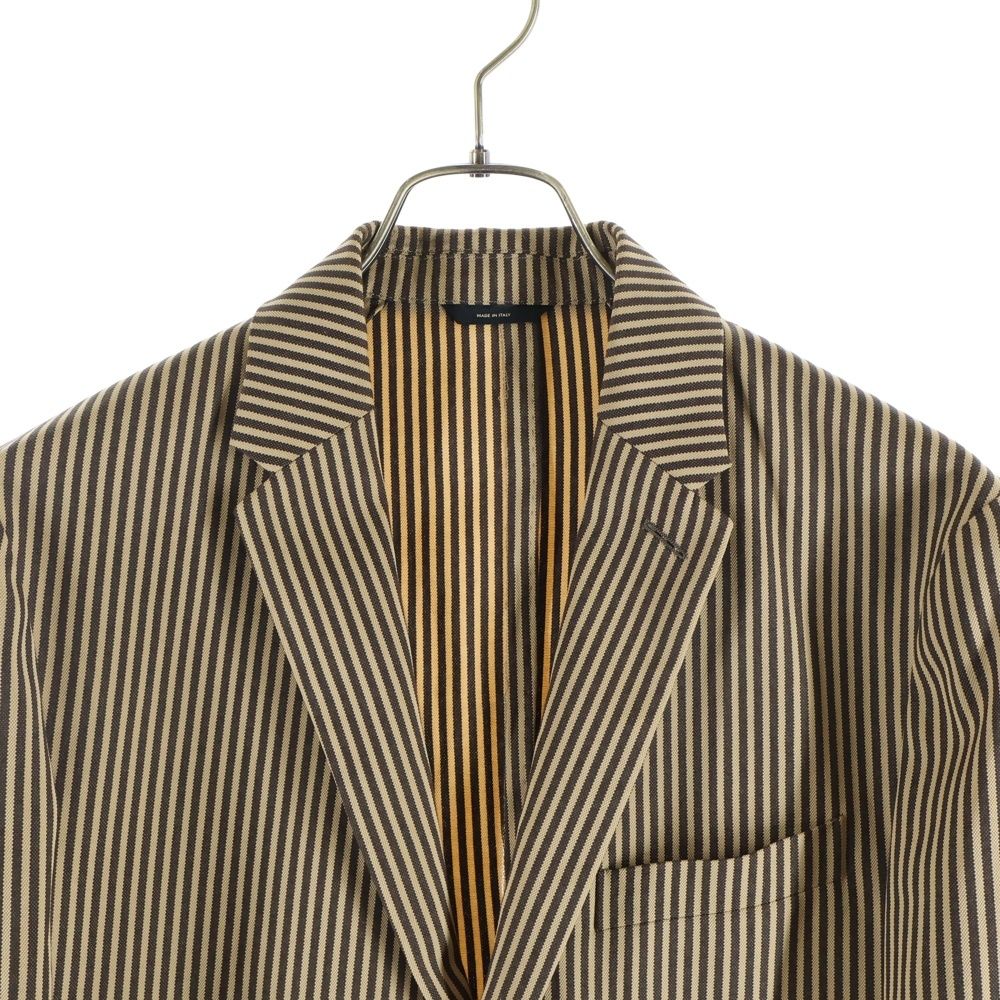 希少 FENDI ストライプ ダブル テーラード48 FENDI (フェンディ) Stripe Tailord Jacket FJ0839 O8F ストライプ
