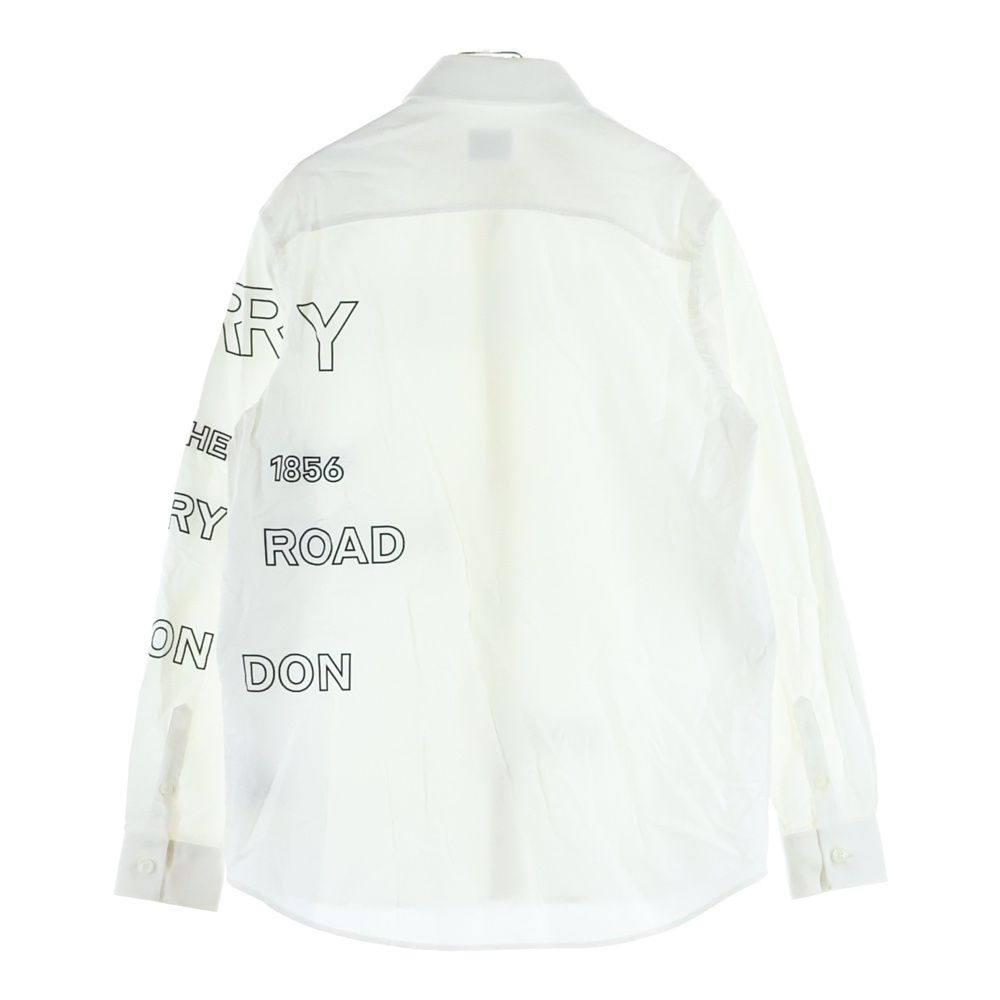 BURBERRY (バーバリー) 21SS ホースフェリー ロゴプリント 長袖シャツ