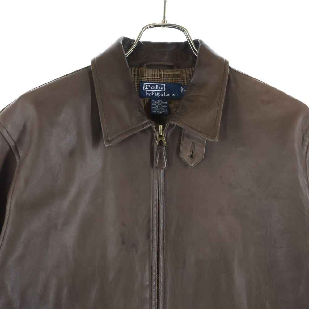 POLO RALPH LAUREN (ポロラルフローレン) 90s GENUINE LEATHER JACKET
