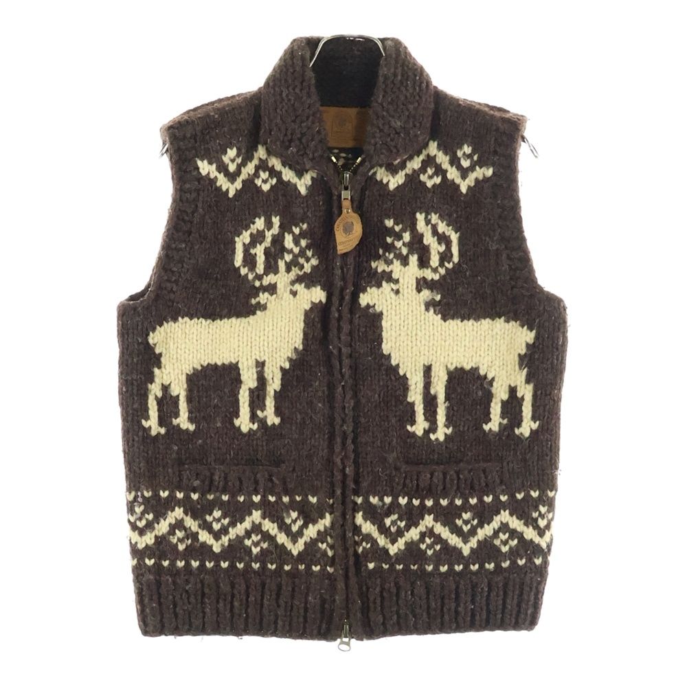 CANADIAN SWEATER (カナディアンセーター) 総柄 ウール カウチンベスト