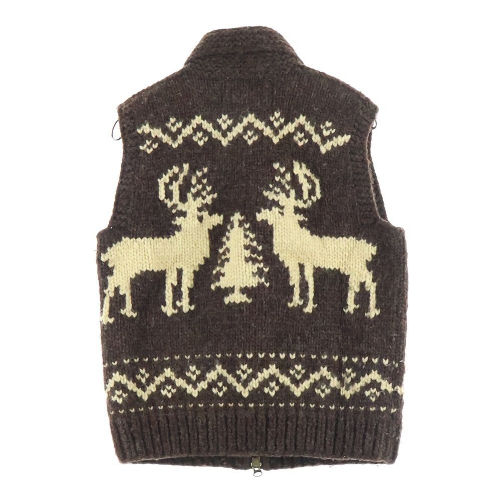 CANADIAN SWEATER (カナディアンセーター) 総柄 ウール カウチンベスト