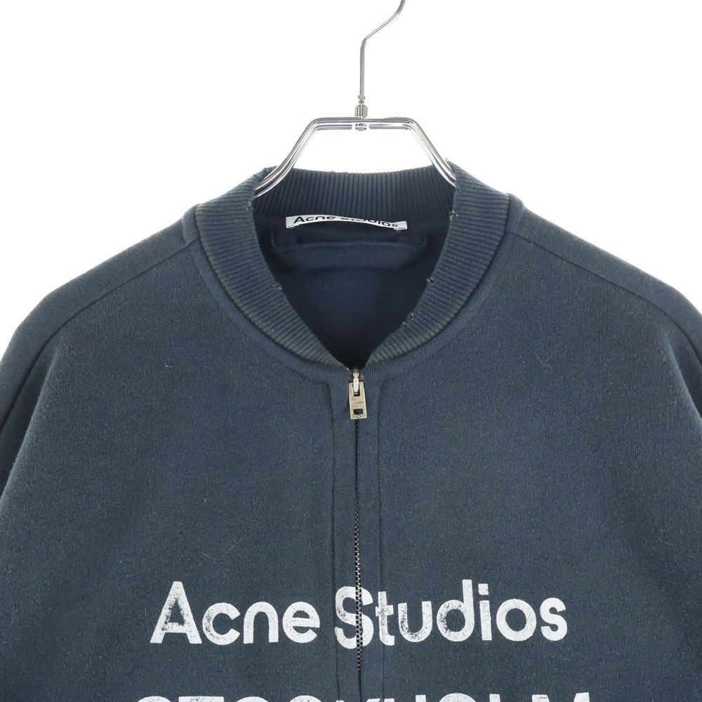 Acne Studios(Acne)◆ダメージ加工スウェット　サイズM Acne Studios (アクネ ストゥディオズ) 25SS LOGO ZIP SWEATER
