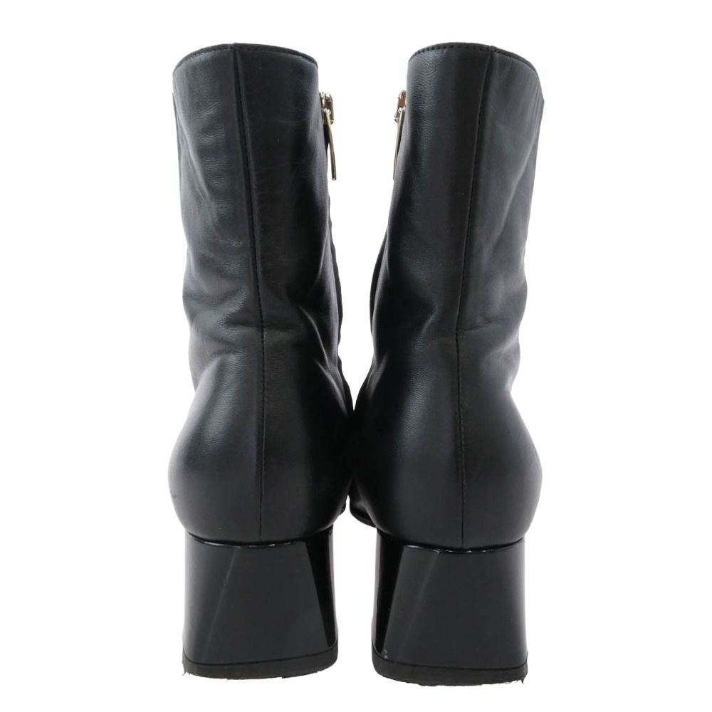 ジャンヴィトロッシ Gianvito Rossi スクエアトゥ レザー サイドジップ