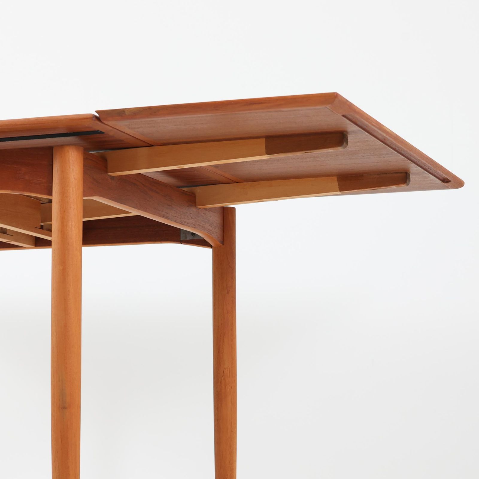 正方形エクステンションダイニングテーブル チーク 幅92cm～169cm