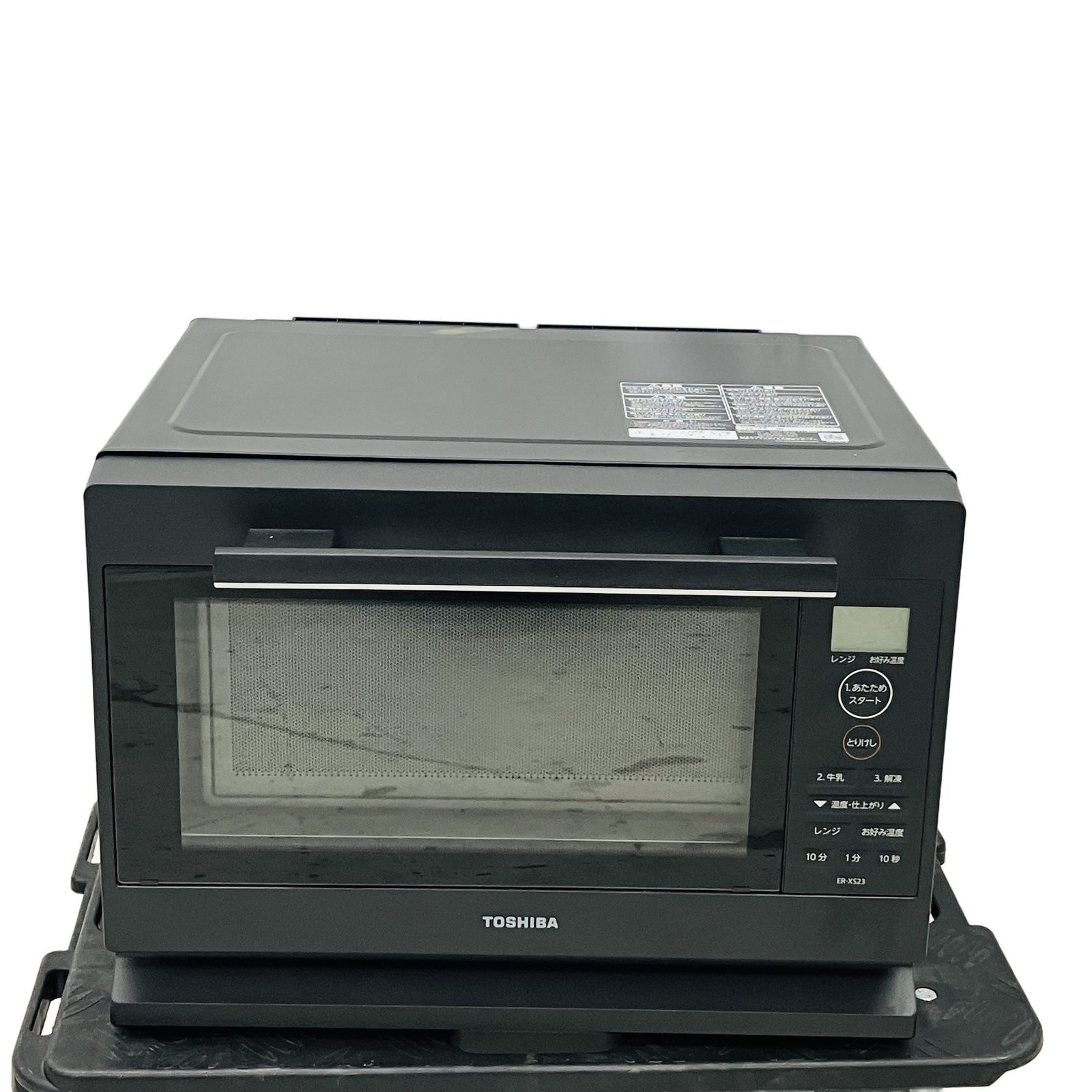TOSHIBA ER-XS23 電子レンジ 単機能レンジ 23L フラット庫内 縦開き