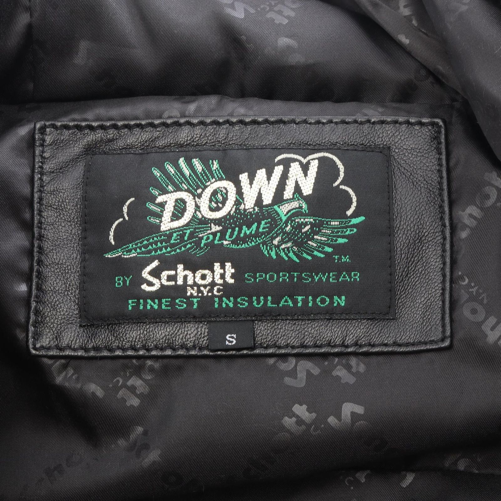 ショット schott ダウンジャケット 2Tone Snokel Down Parka ブラック 