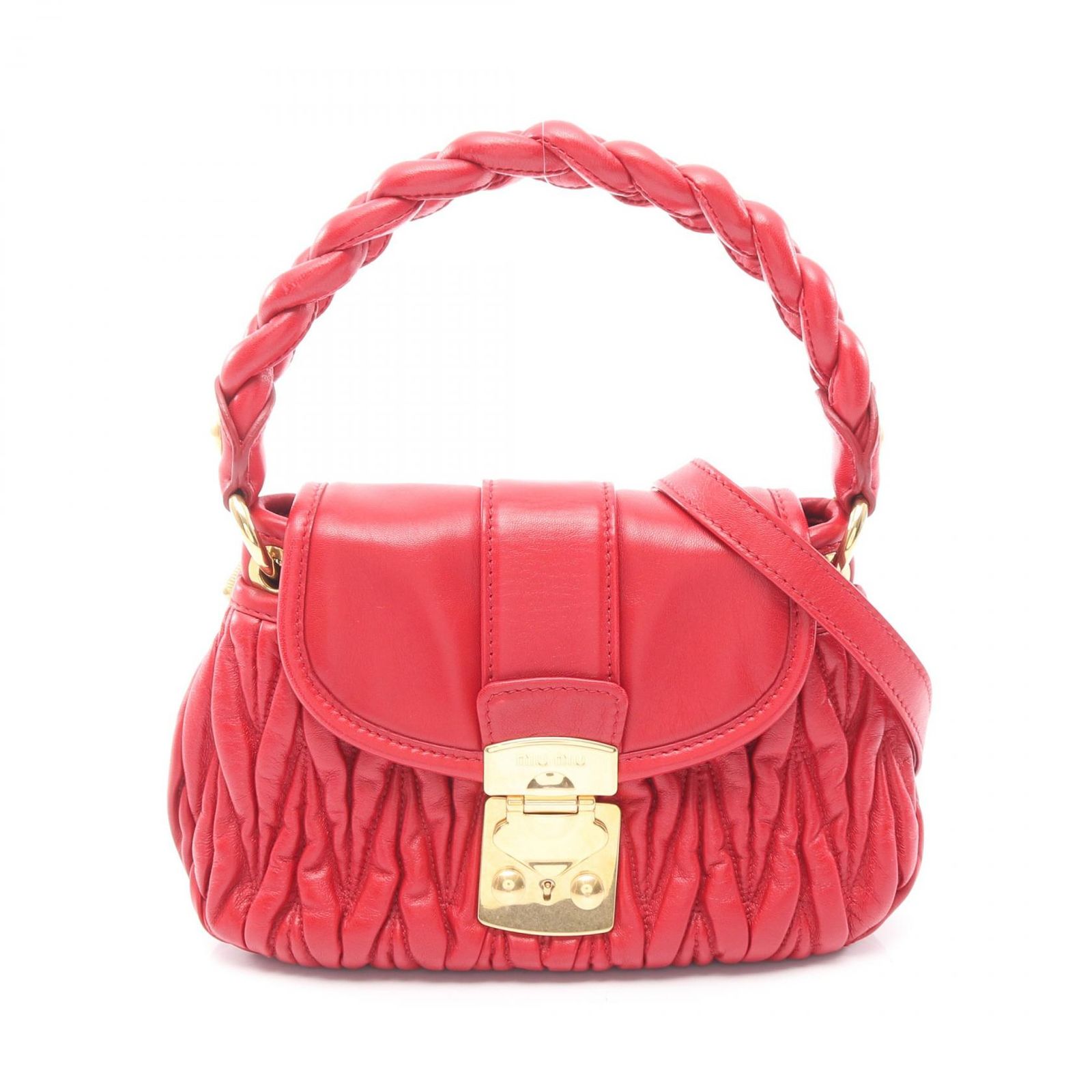 ミュウ ミュウ Miu Miu ハンドバッグ マテラッセ 5BH188_N88_F068Z_V_O