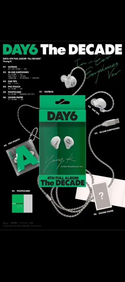 DAY6 正規四輯《The DECADE》（In-Ear Earphones ver.） 現物) DAY6 