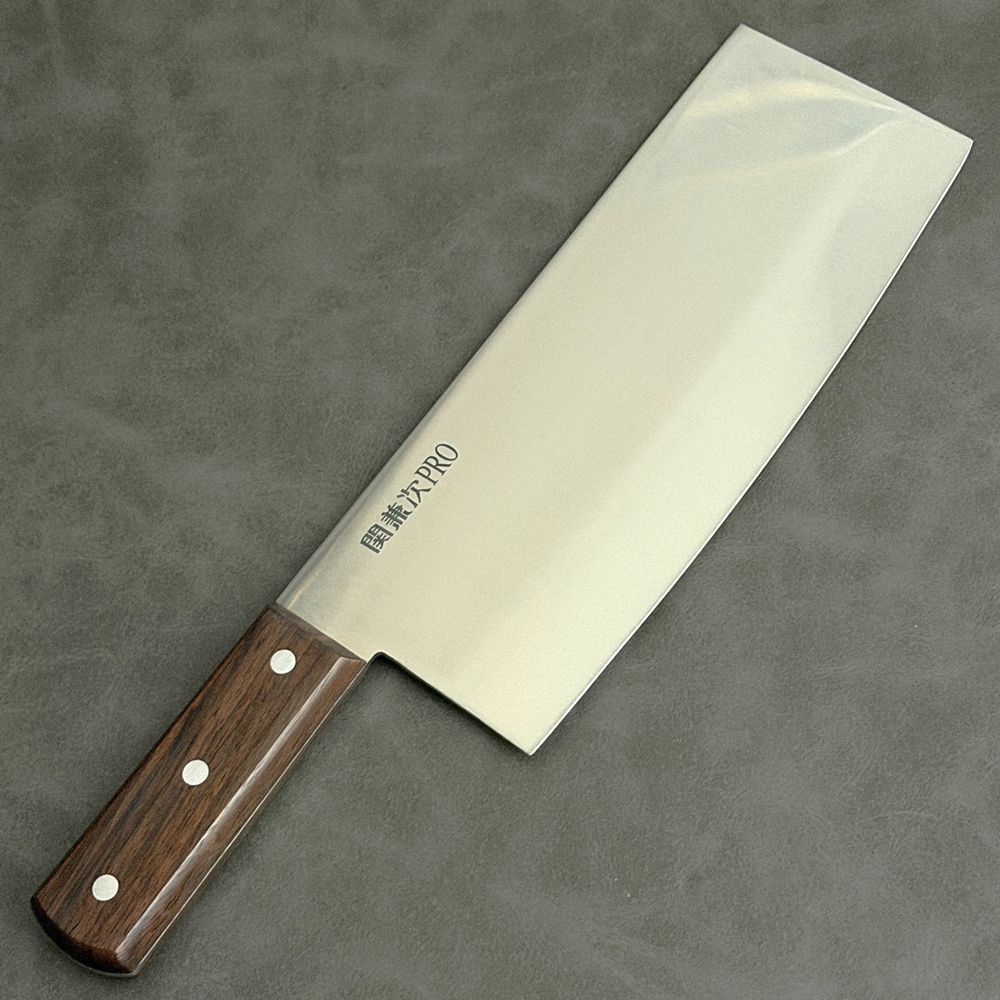 中華包丁 包丁 モリブデン鋼 両刃 ステンレス 関兼次