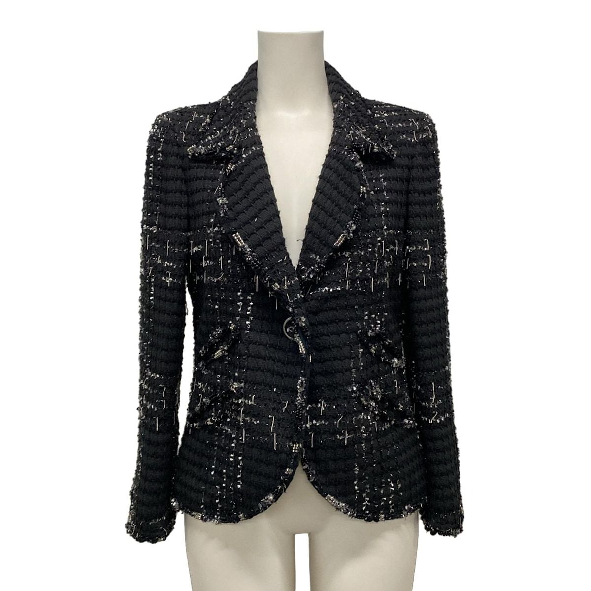 CHANEL メッシュジャケット　サイズ40 CHANEL(シャネル) ジャケット サイズ40 M レディース P32177W04072 黒