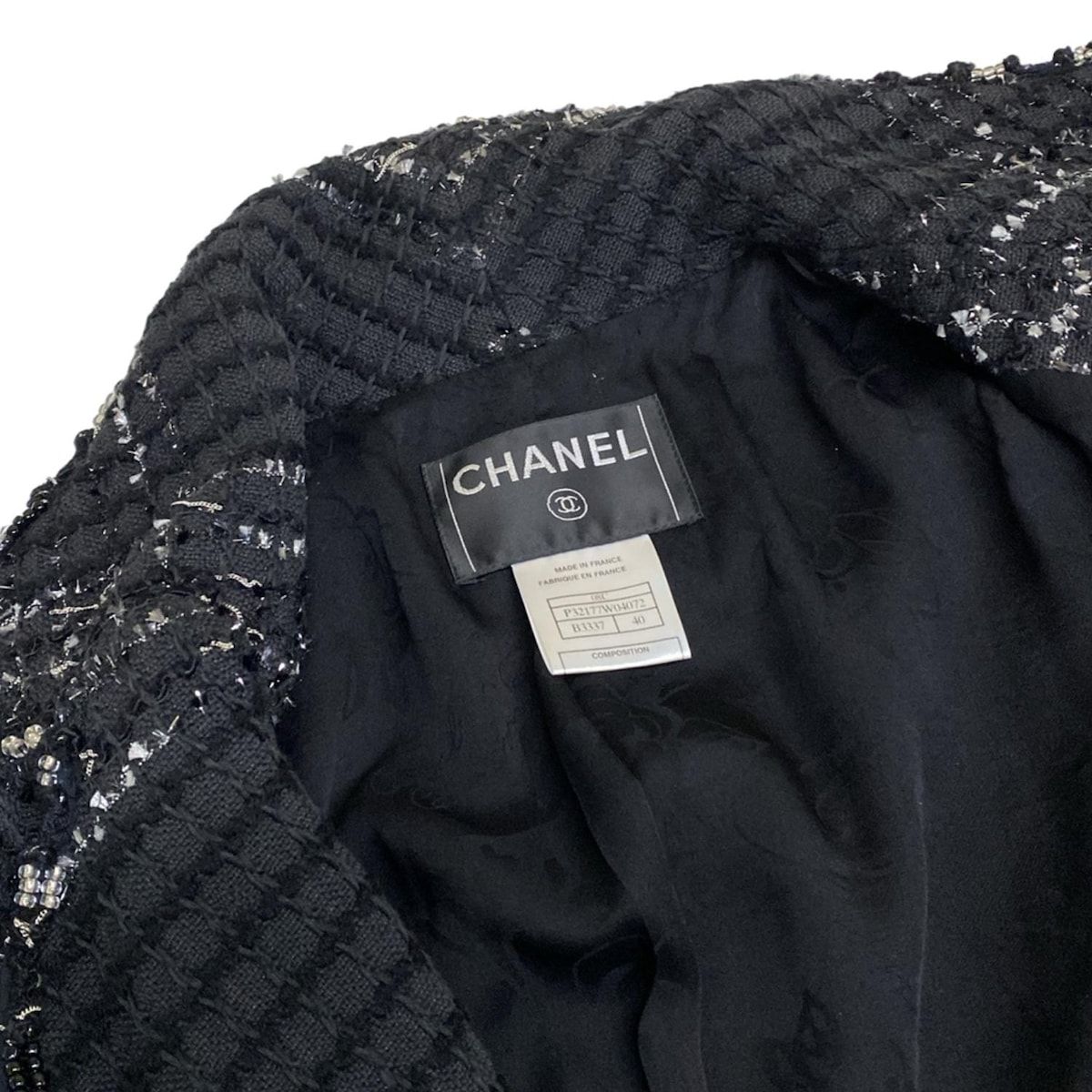 CHANEL(シャネル) ジャケット サイズ40 M レディース P32177W04072 黒