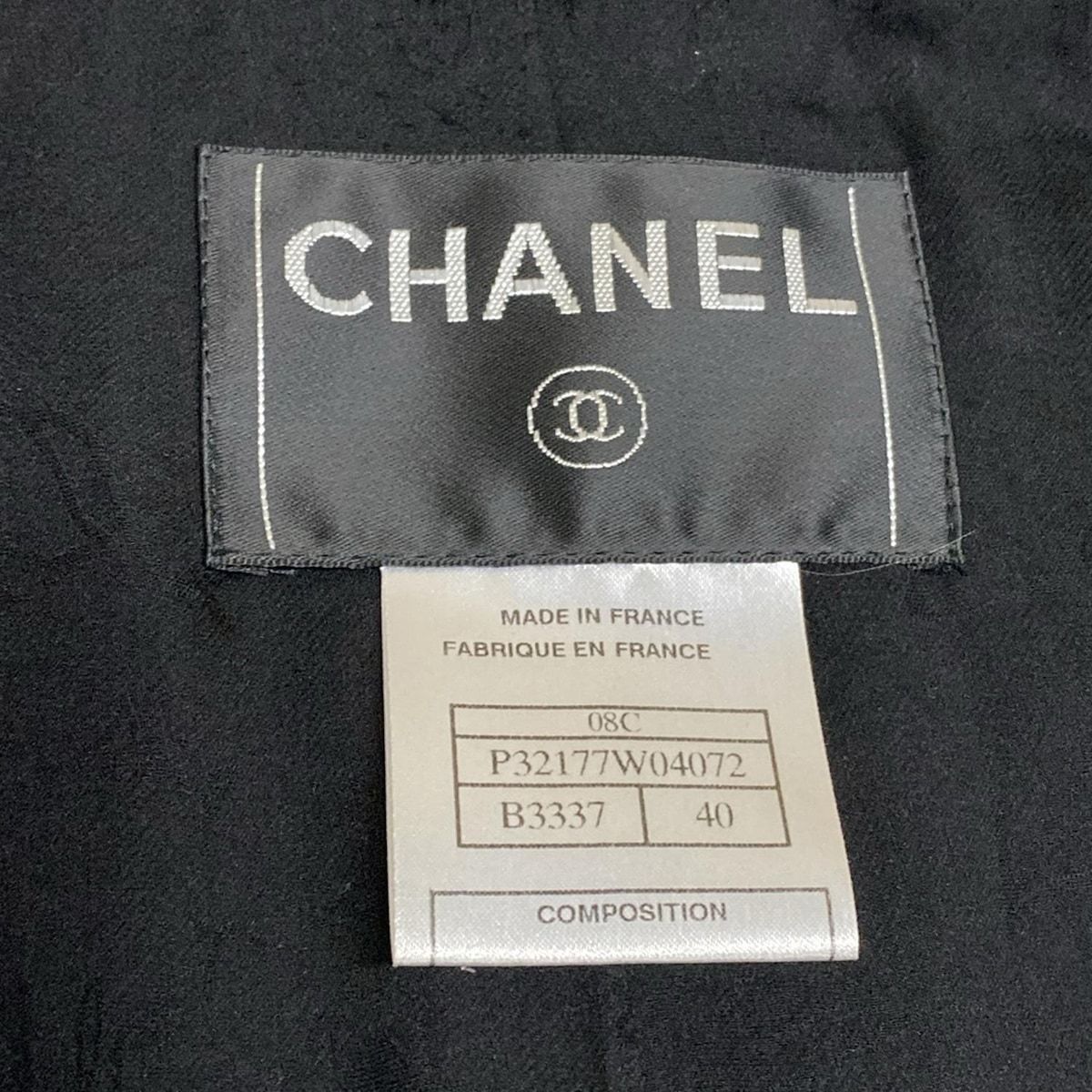 CHANEL(シャネル) ジャケット サイズ40 M レディース P32177W04072 黒