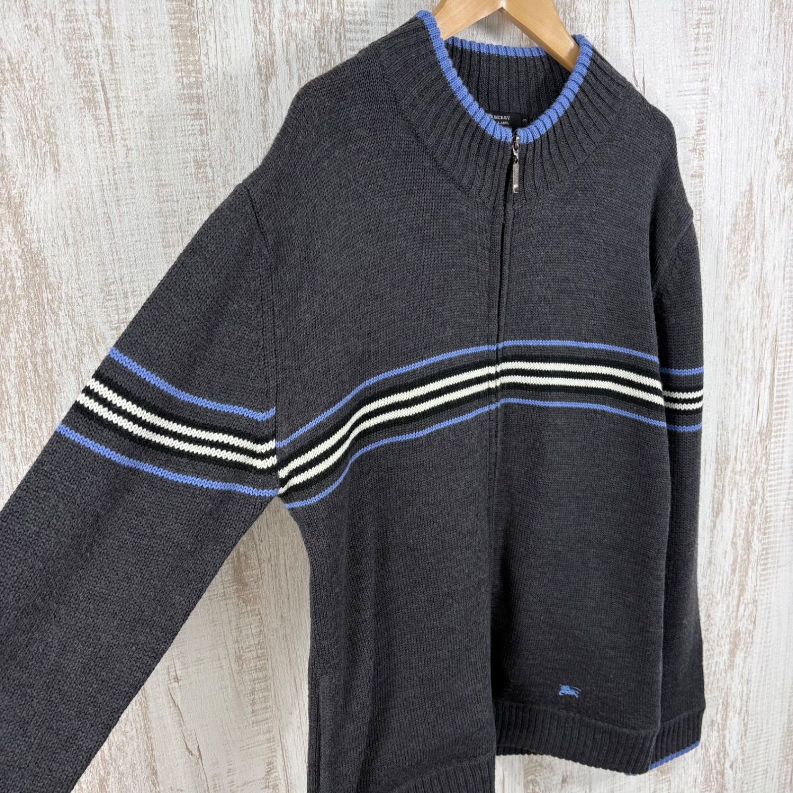 BURBERRY BLACK LABEL バーバリーブラックレーベル ホースロゴ刺繍 