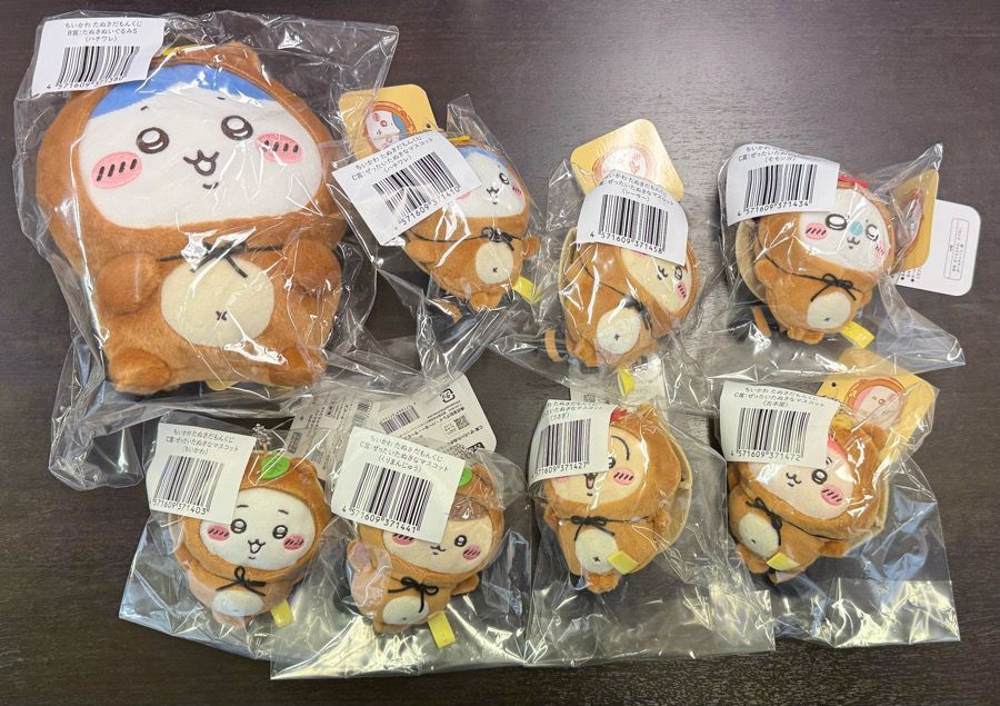 ちいかわくじ たぬきだもんくじ B賞 ハチワレ C賞 7種 8点セット 未