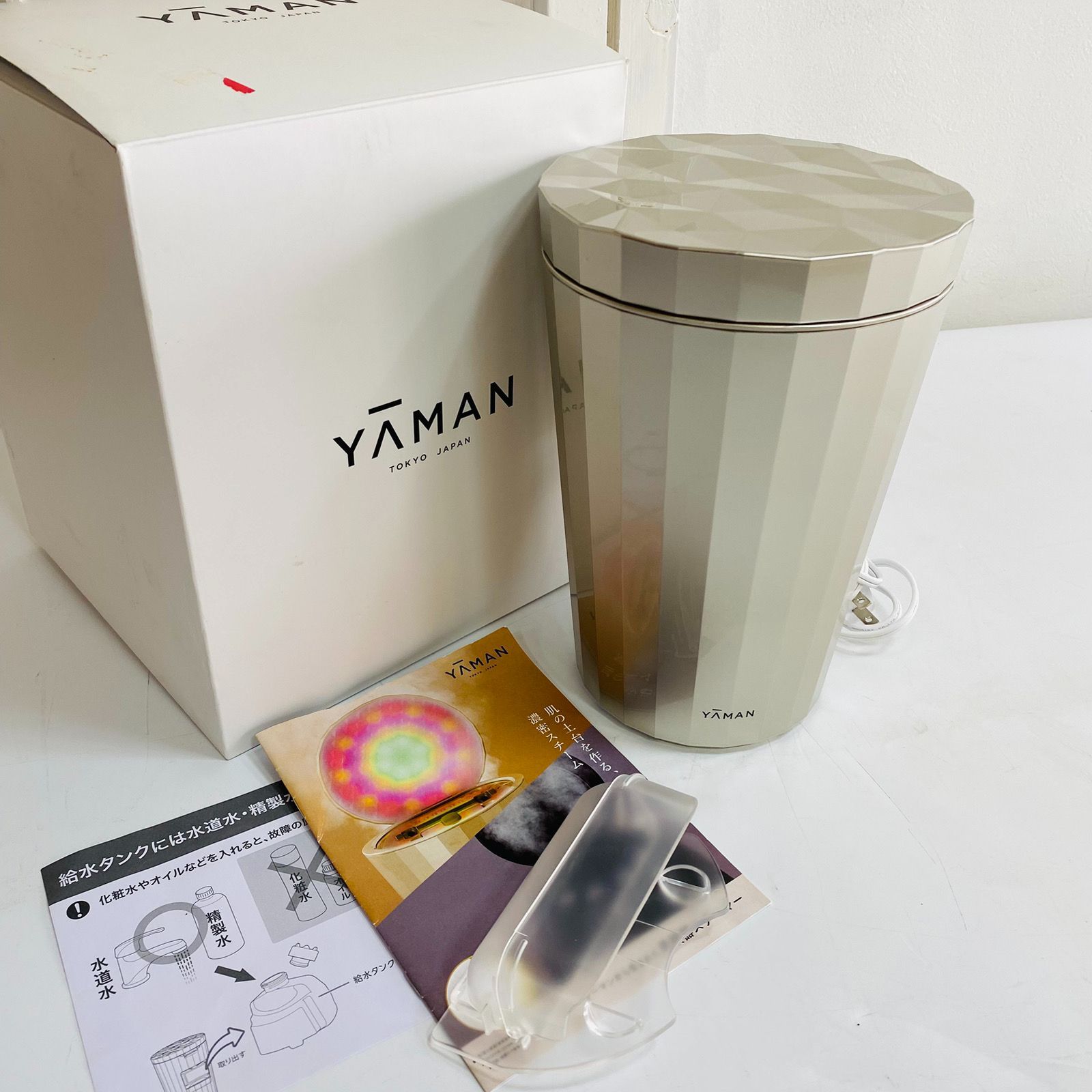 T*M様 YAMAN フェイススチーマー シルバー/ローズゴールド/作動確認済 T*M様 YAMAN フェイススチーマー シルバー/ローズゴールド/作動確認済