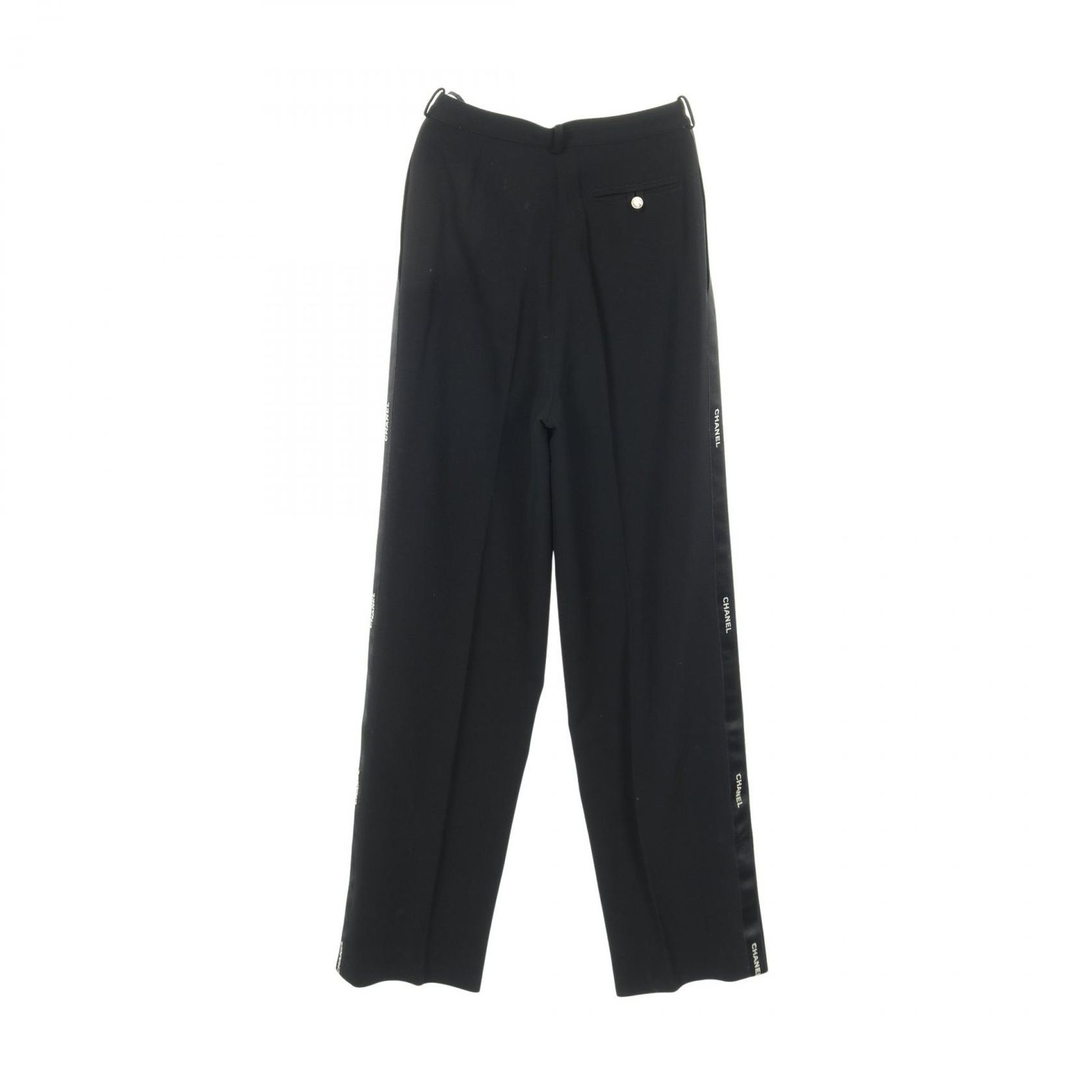 シャネル CHANEL パンツ ココマークボタン サイドラインロゴ P05760
