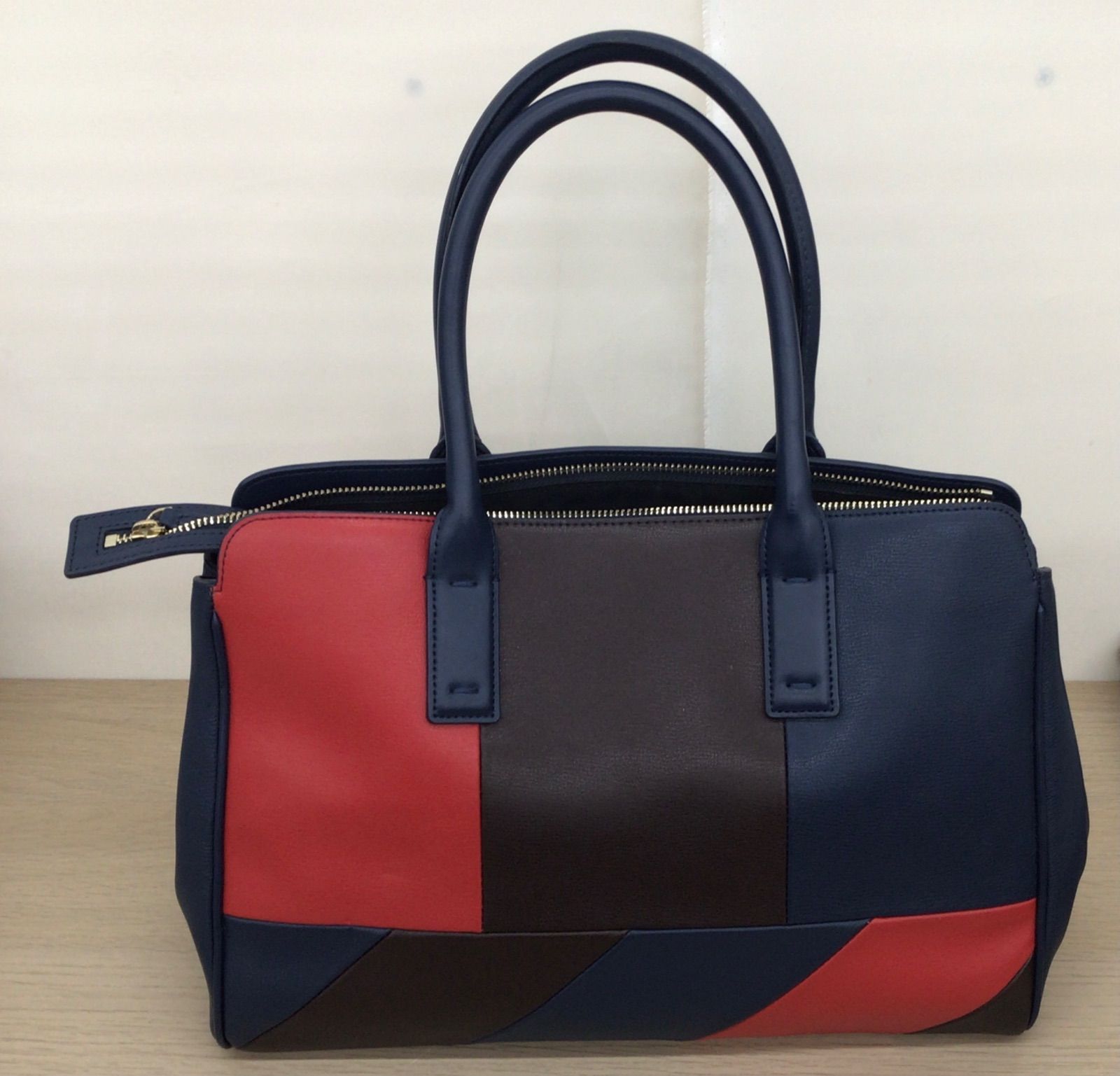 中古・現状品】Paul Smith ポールスミス パッチワーク レザー トート 