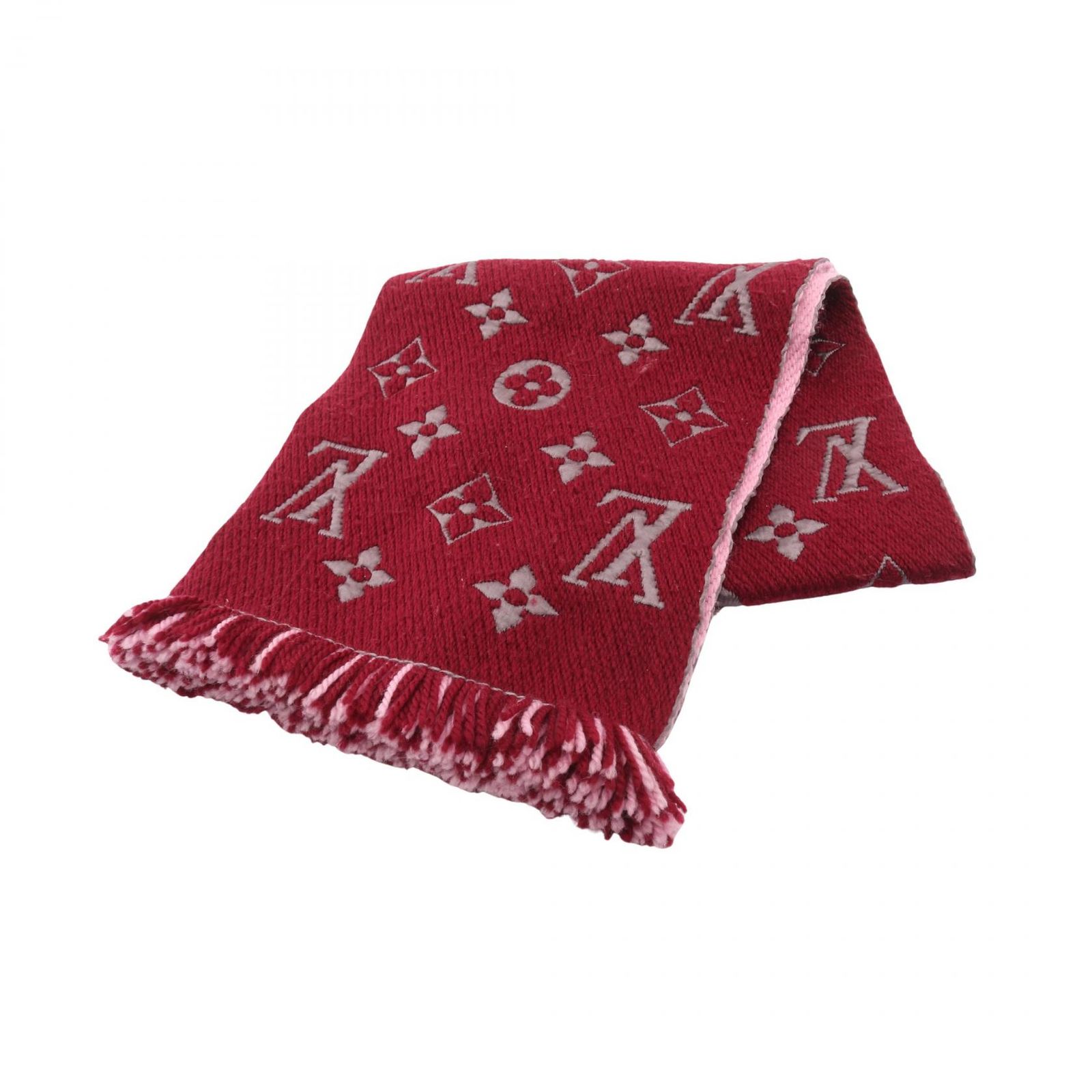 ルイ・ヴィトン LOUIS VUITTON マフラー エシャルプ ロゴマニア デュオ 