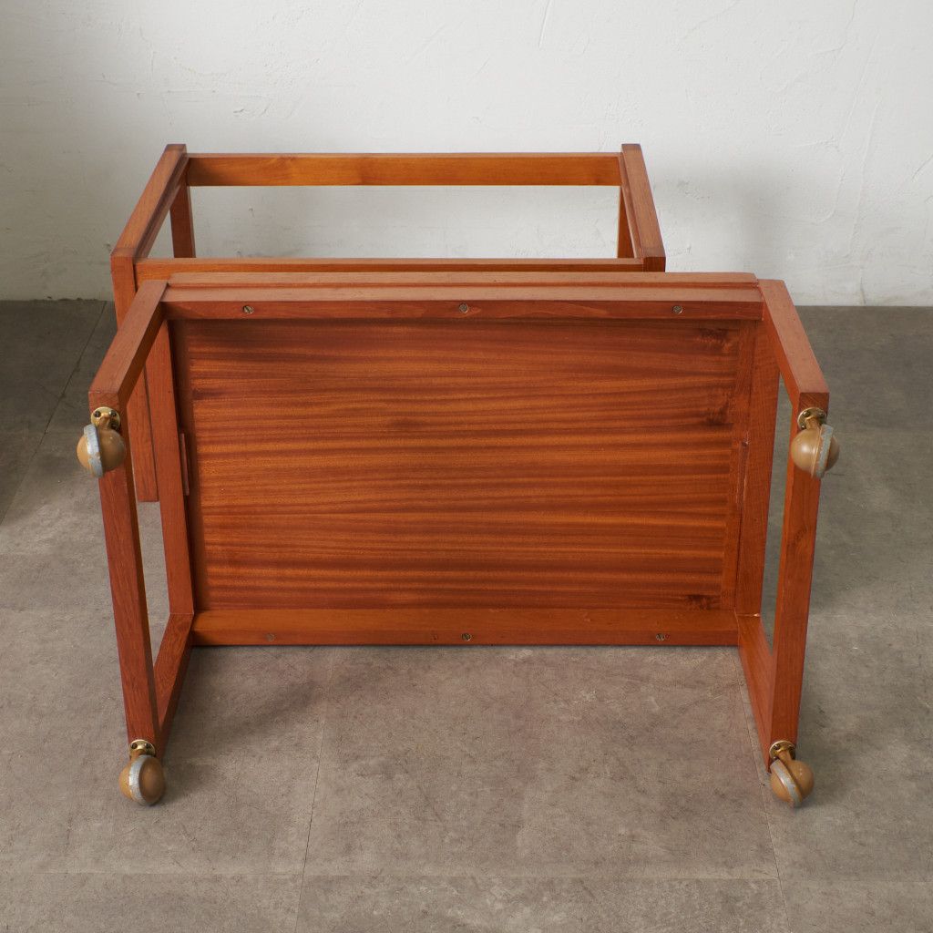 White&Newton 英国 ヴィンテージ キッチンワゴン トレイ 取り外し可