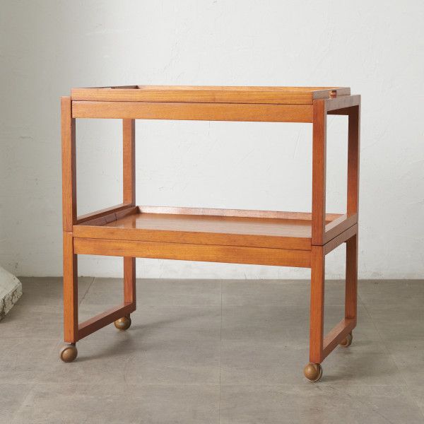 White&Newton 英国 ヴィンテージ キッチンワゴン トレイ 取り外し可