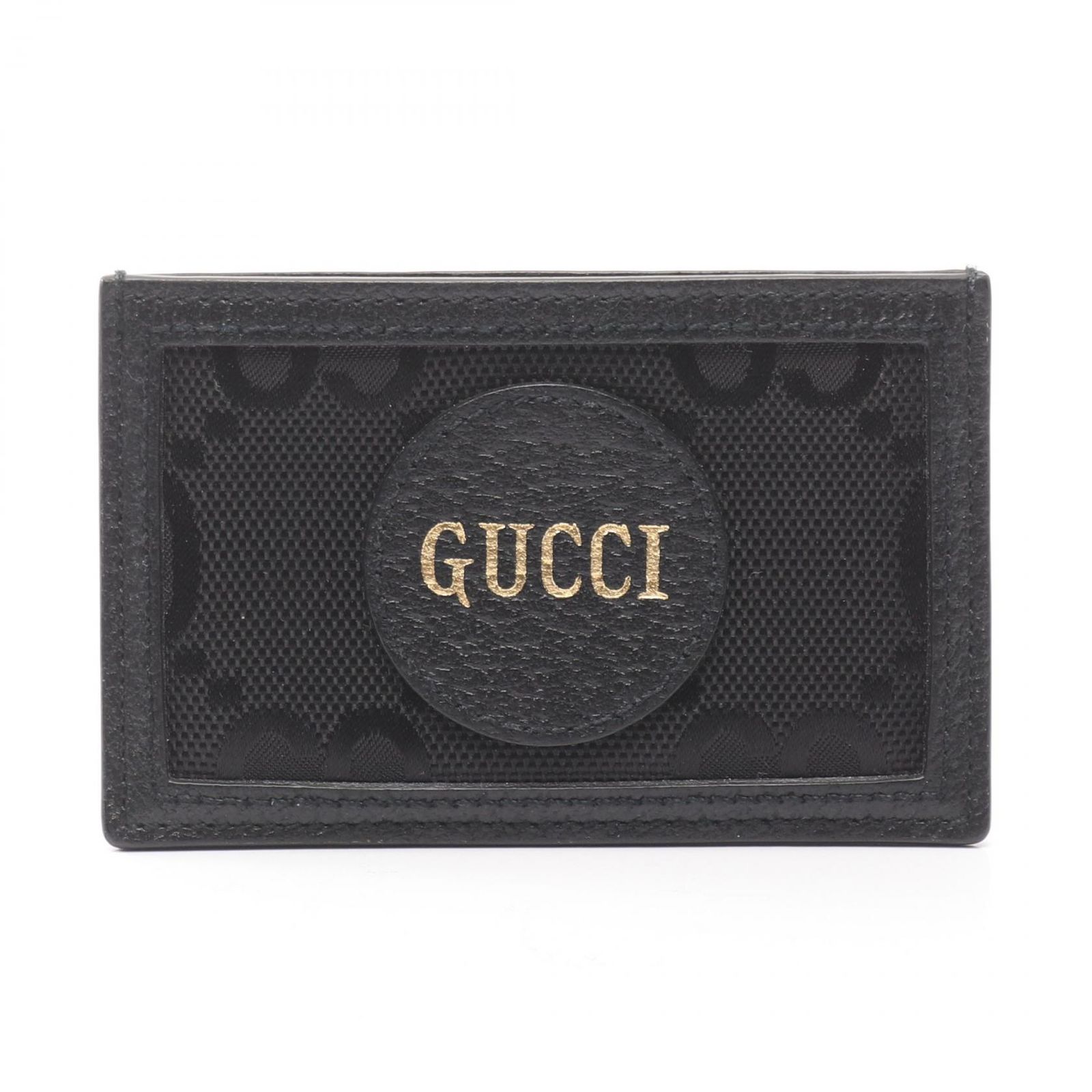 GUCCI ブラックレザー ケース グッチ GUCCI カードケース オフ ザ グリッド GG柄 625578 ブラック