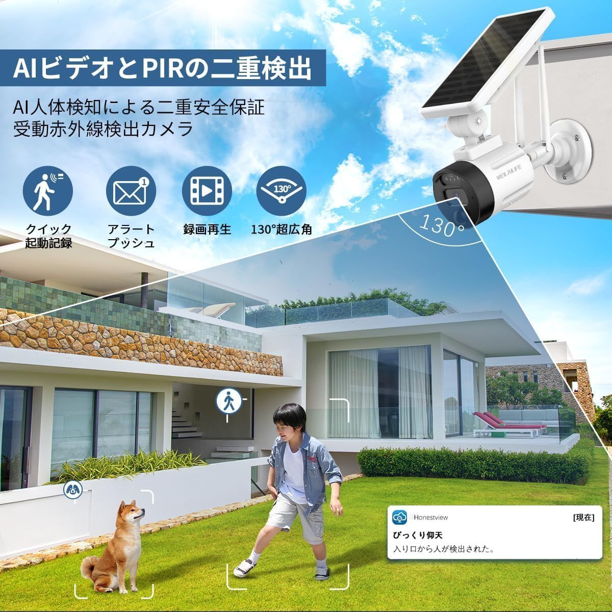 400万画素 4台電池式