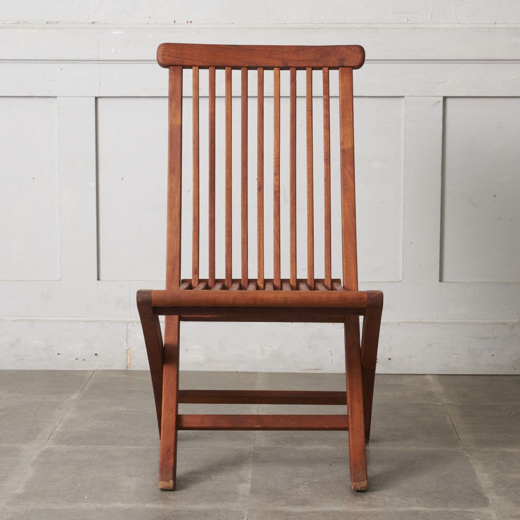 Jati フォールディング チェア チーク 無垢材 折りたたみ 椅子