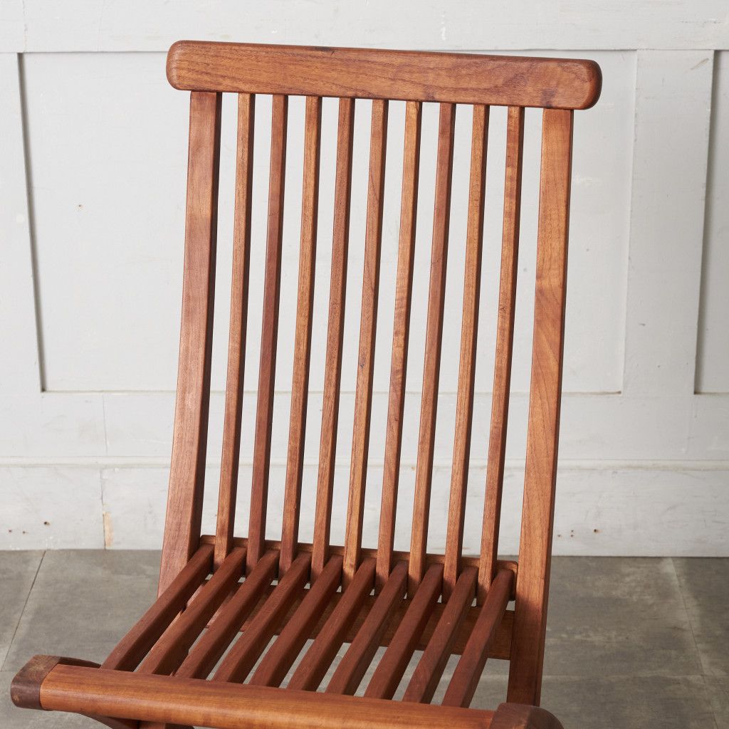 Jati フォールディング チェア チーク 無垢材 折りたたみ 椅子