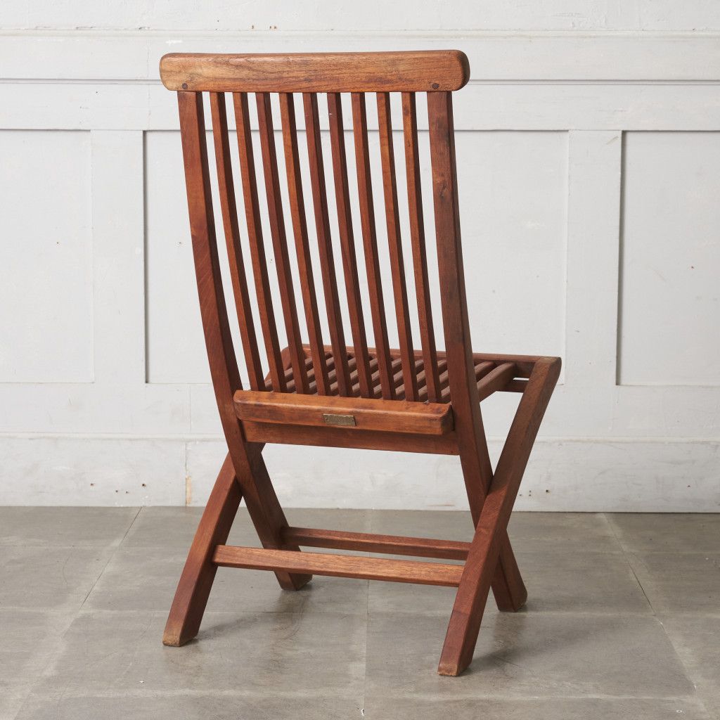 Jati フォールディング チェア チーク 無垢材 折りたたみ 椅子