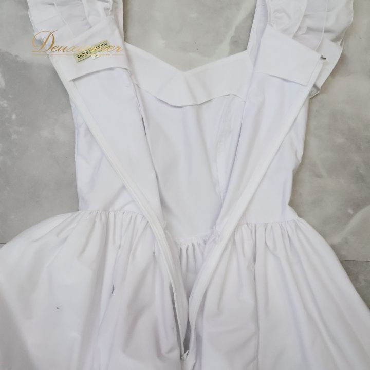 フラダンス 衣装 ワンピース ドレス エコルエヒク ホワイト系 EKOLU