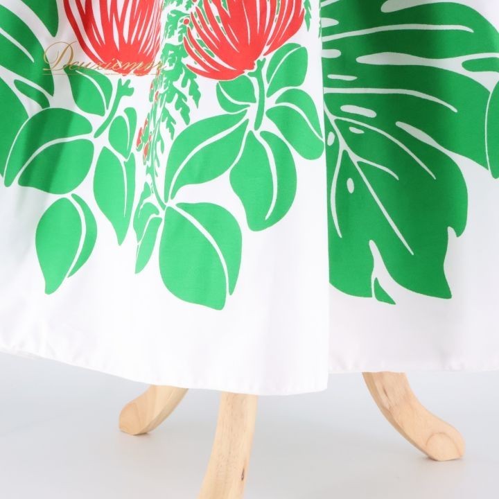 フラダンス 衣装 ワンピース ドレス エコルエヒク ホワイト系 EKOLU