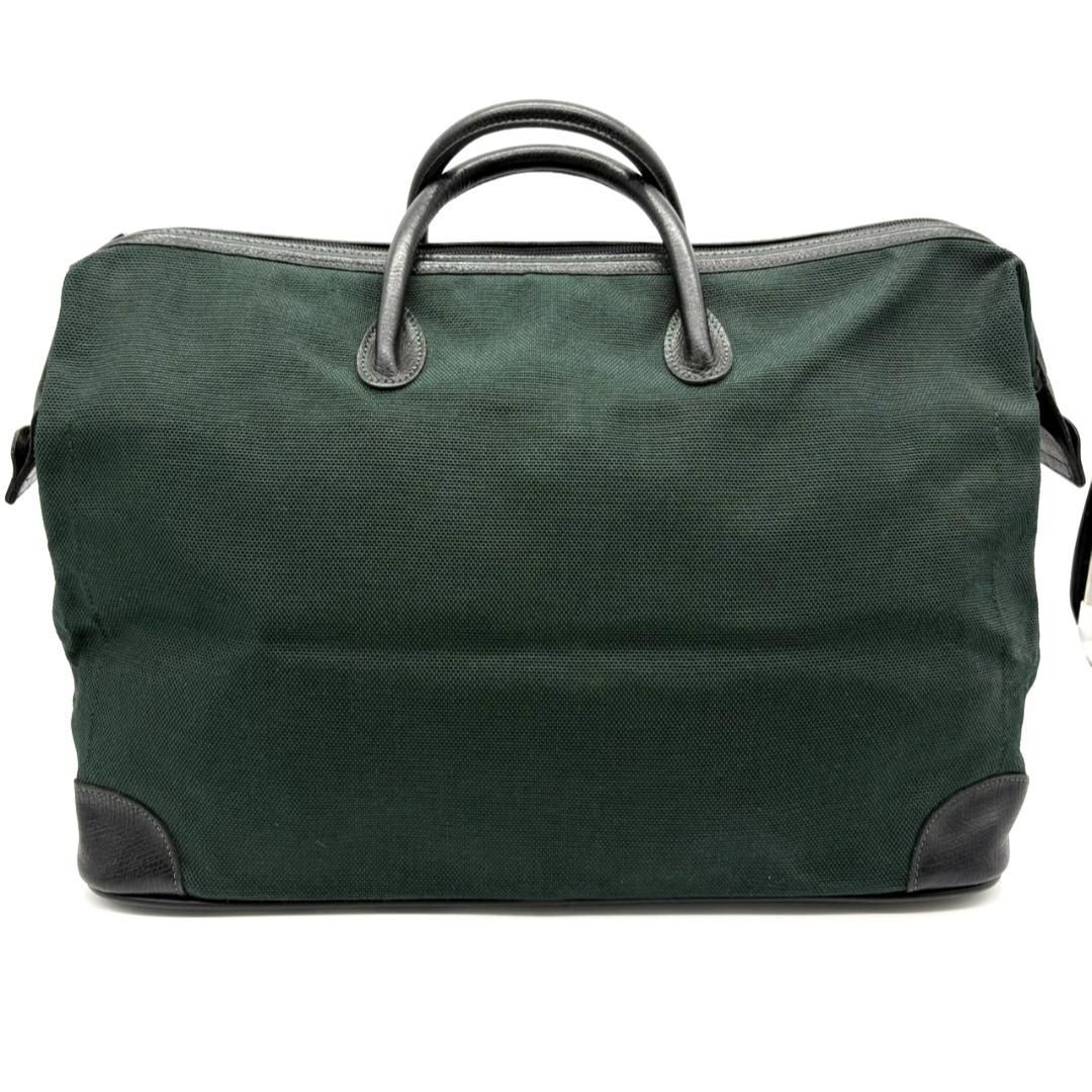 ロンシャン LONGCHAMP キャンバス レザー ボストンバッグ トラベル