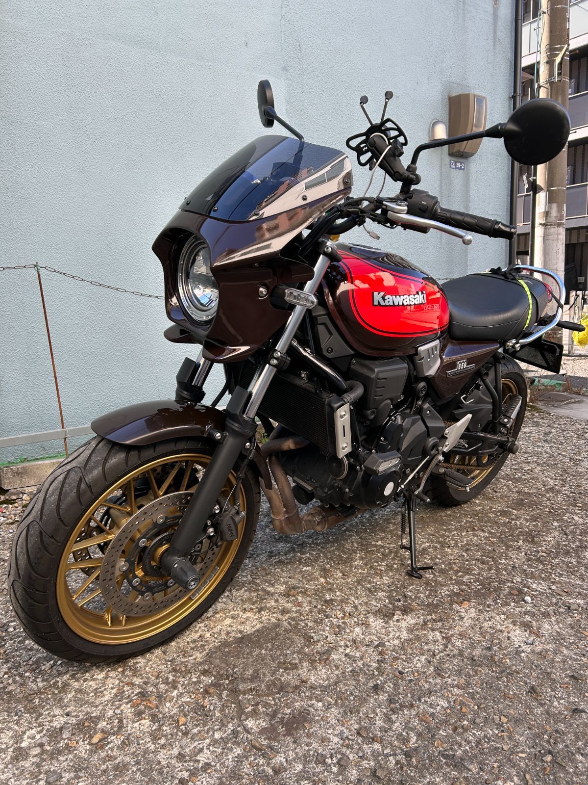 Z650RS ビキニカウル 純正色 キャンディダイヤモンドブラウン ボルト