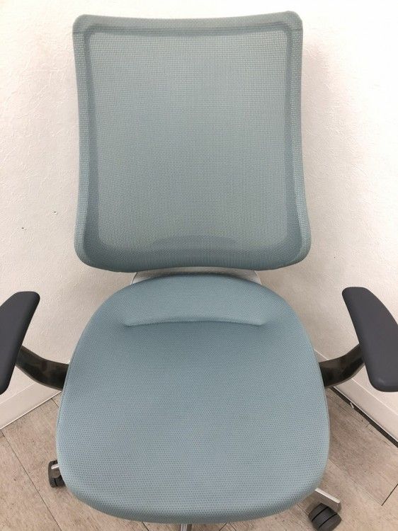  品 コクヨ 固定肘付イングチェア CR GA3443 ブルー ミーティングチェア オフィスチェア ワークチェア 椅子 チェア