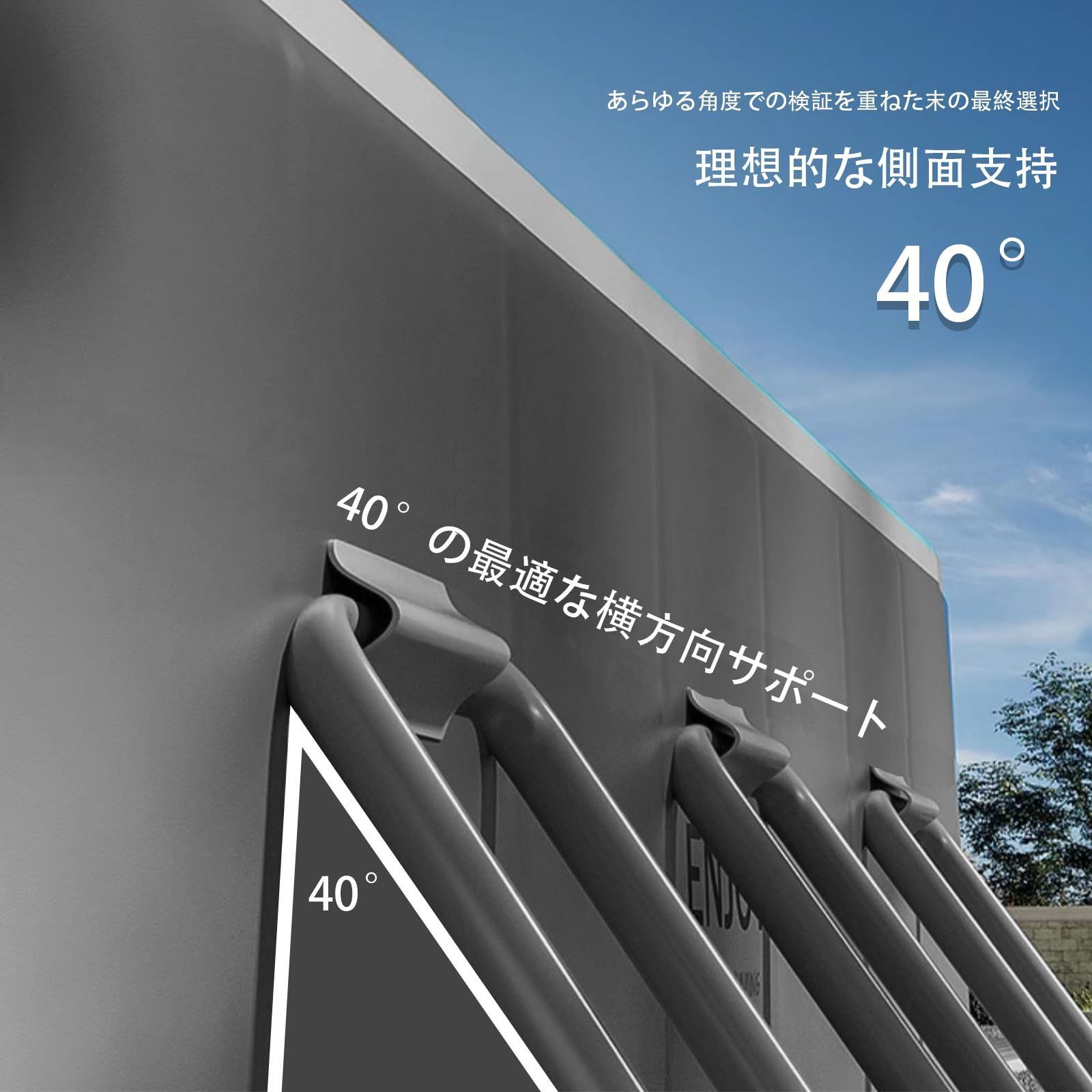 数量 ビニールプール 空気入れ不要 折り畳み式 家庭用 子供用 収納便利 プール 水遊び 簡単な排水 外径260*165*50 CM内径223*125*50 CM