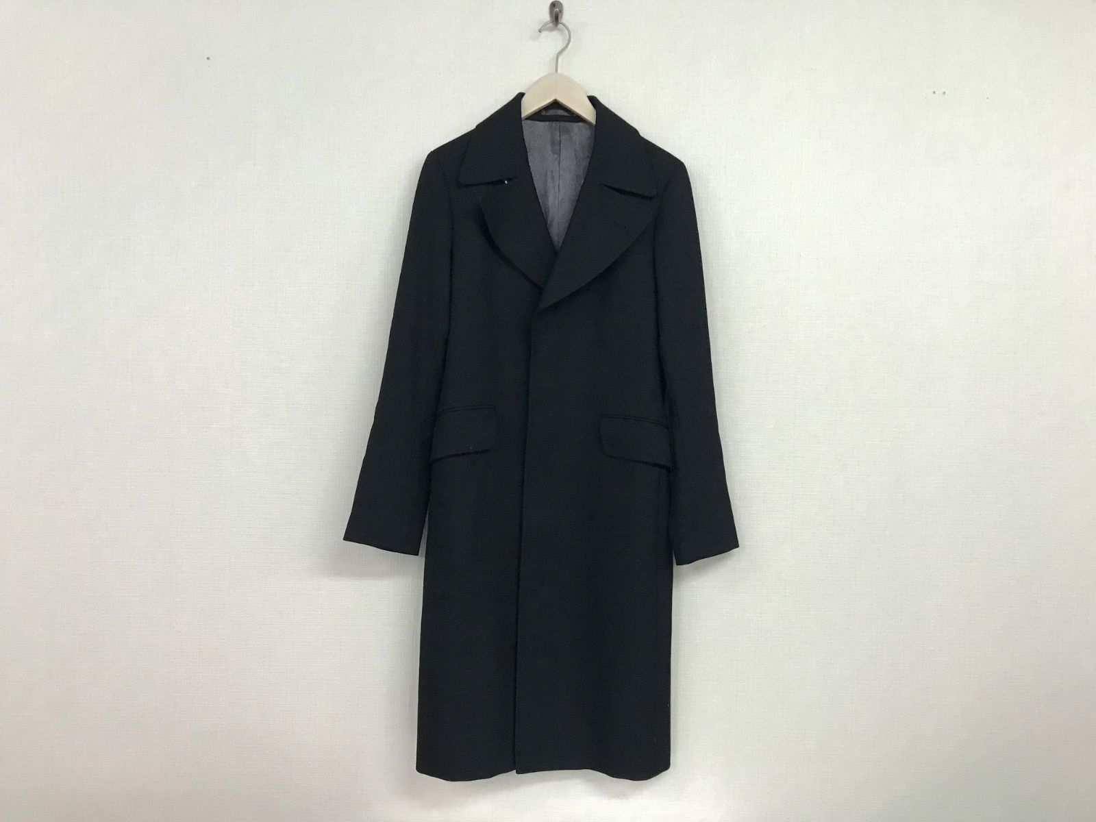 美品本物ラッドミュージシャンLADMUSICIANウールロング丈チェスター