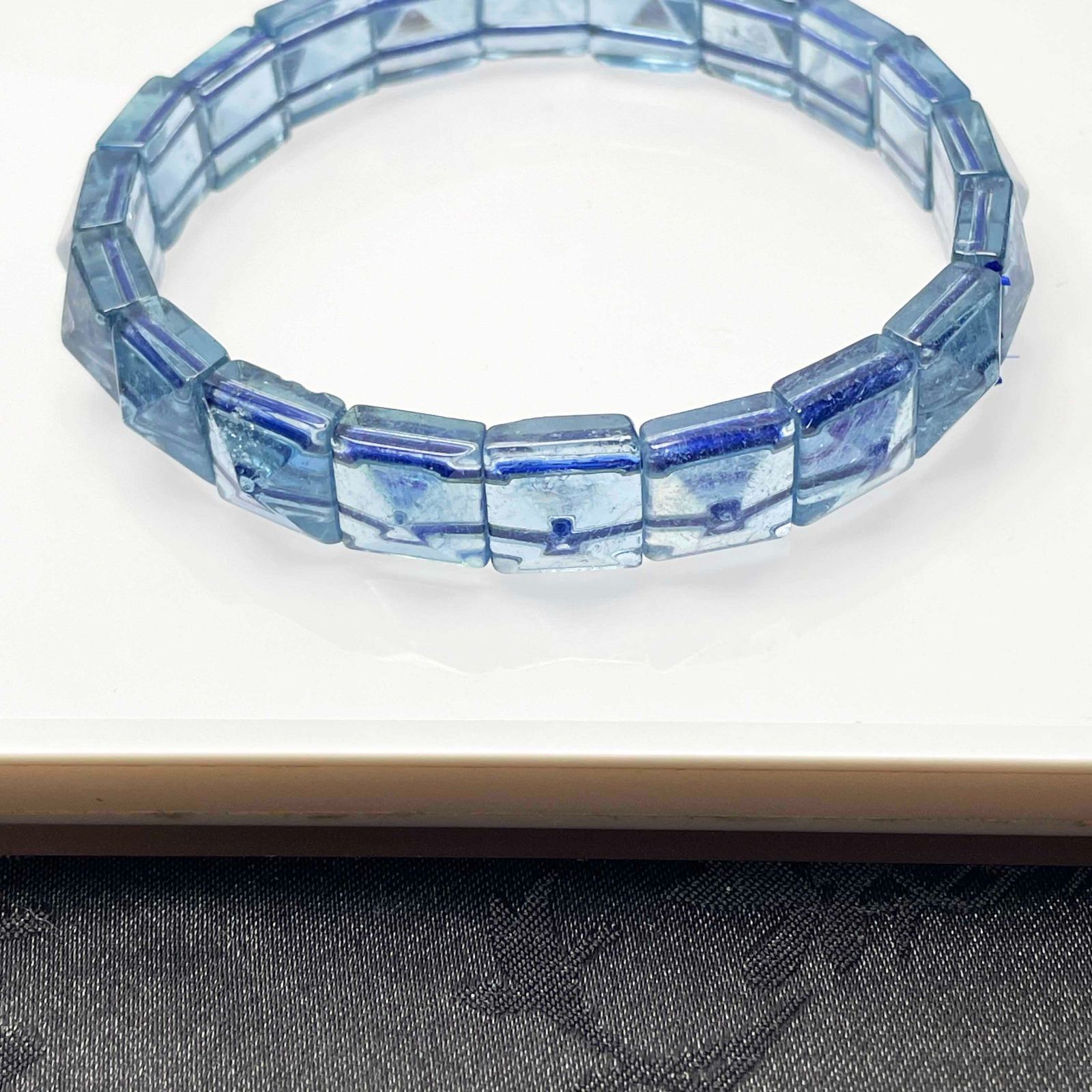 天然水晶☆【100Aブルーアクアマリン】☆ダイヤモンドカットブ