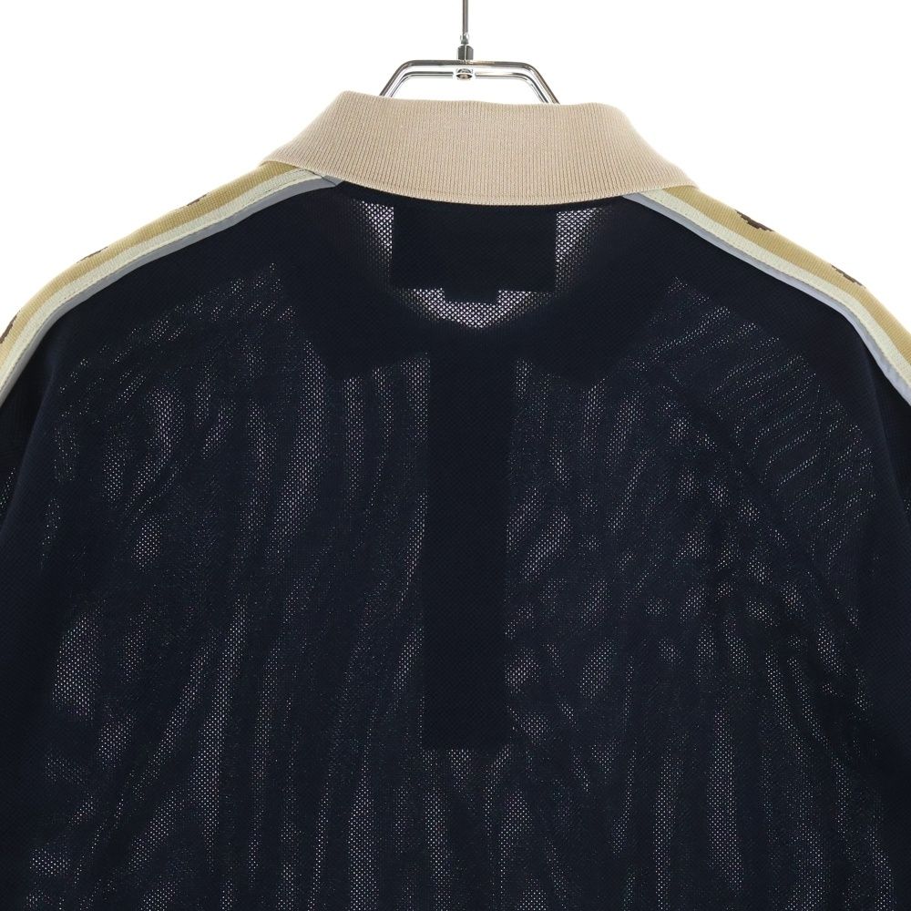 GUCCI (グッチ) 21AW インターロッキングG ストライプ 半袖ポロ シャツ