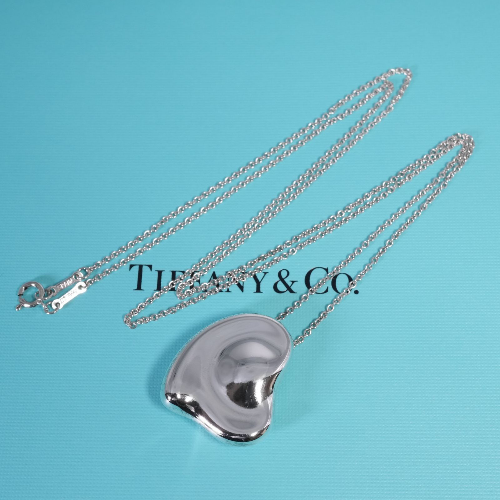 特大ティファニー ラージ フルハート ロングネックレス 60cm/25-2817