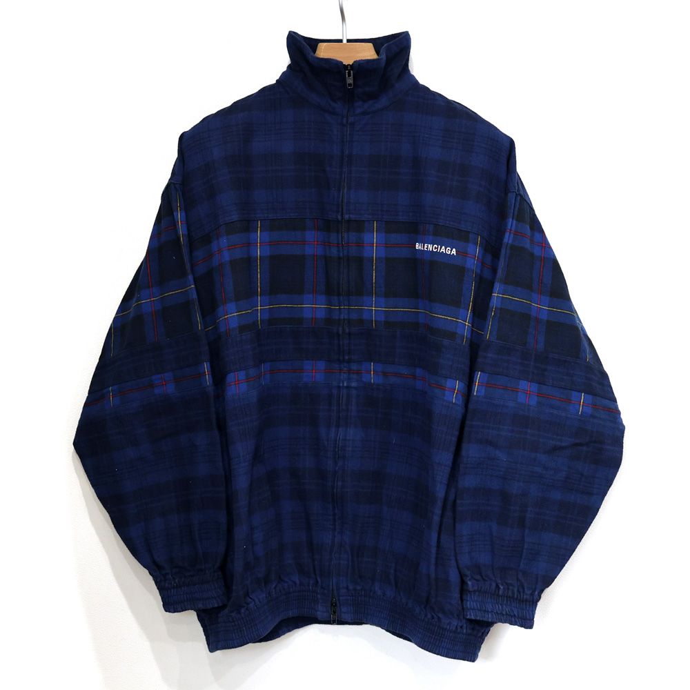楠本質店/元住吉】バレンシアガ BALENCIAGA ブルーチェック フランネル
