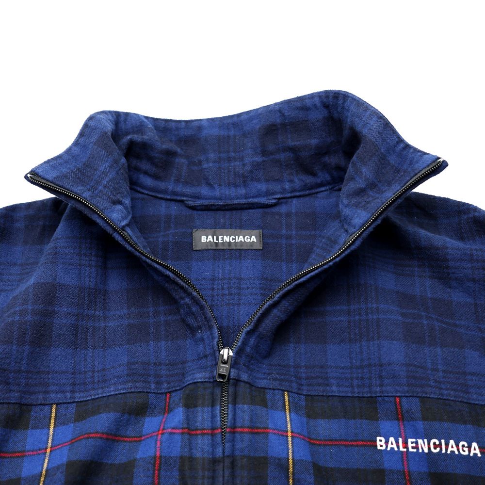 楠本質店/元住吉】バレンシアガ BALENCIAGA ブルーチェック フランネル