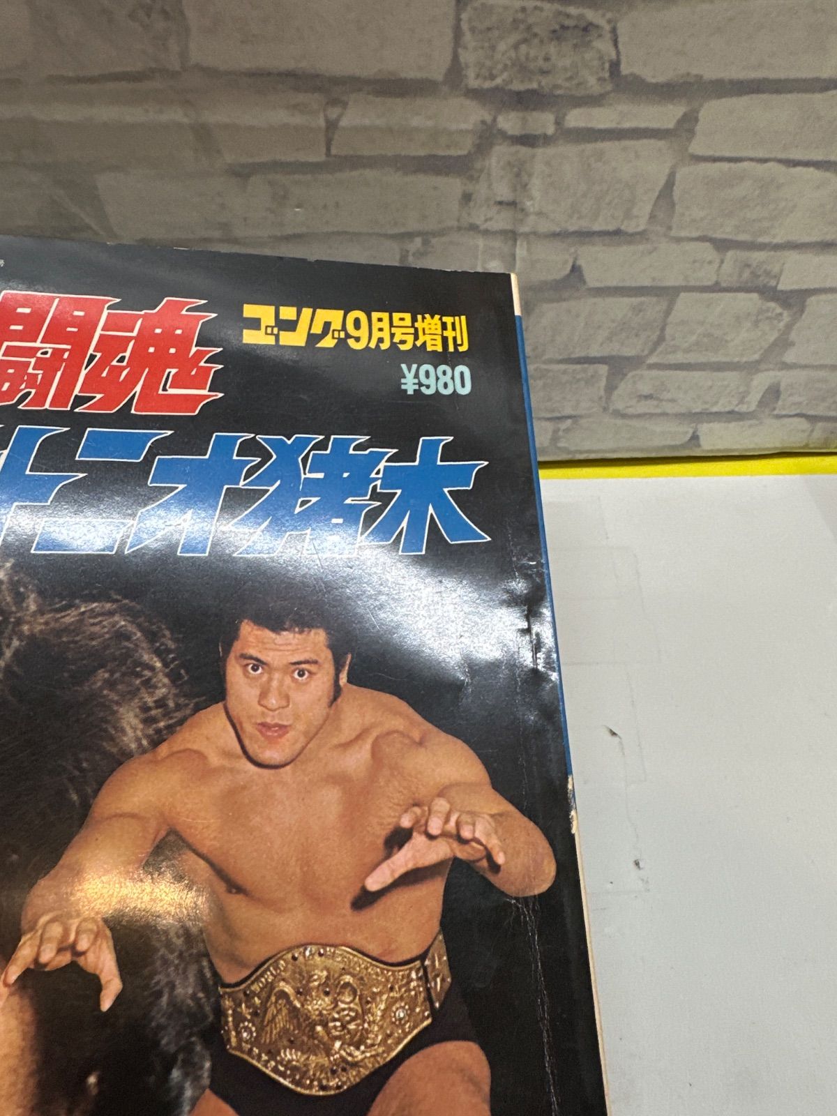Y9-37】◎ ゴング9月号増刊燃える闘魂アントニオ猪木 激レア 中古