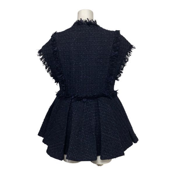 ◇ 未使用 アドーア ADORE コットンチェックツイードジレ ベスト